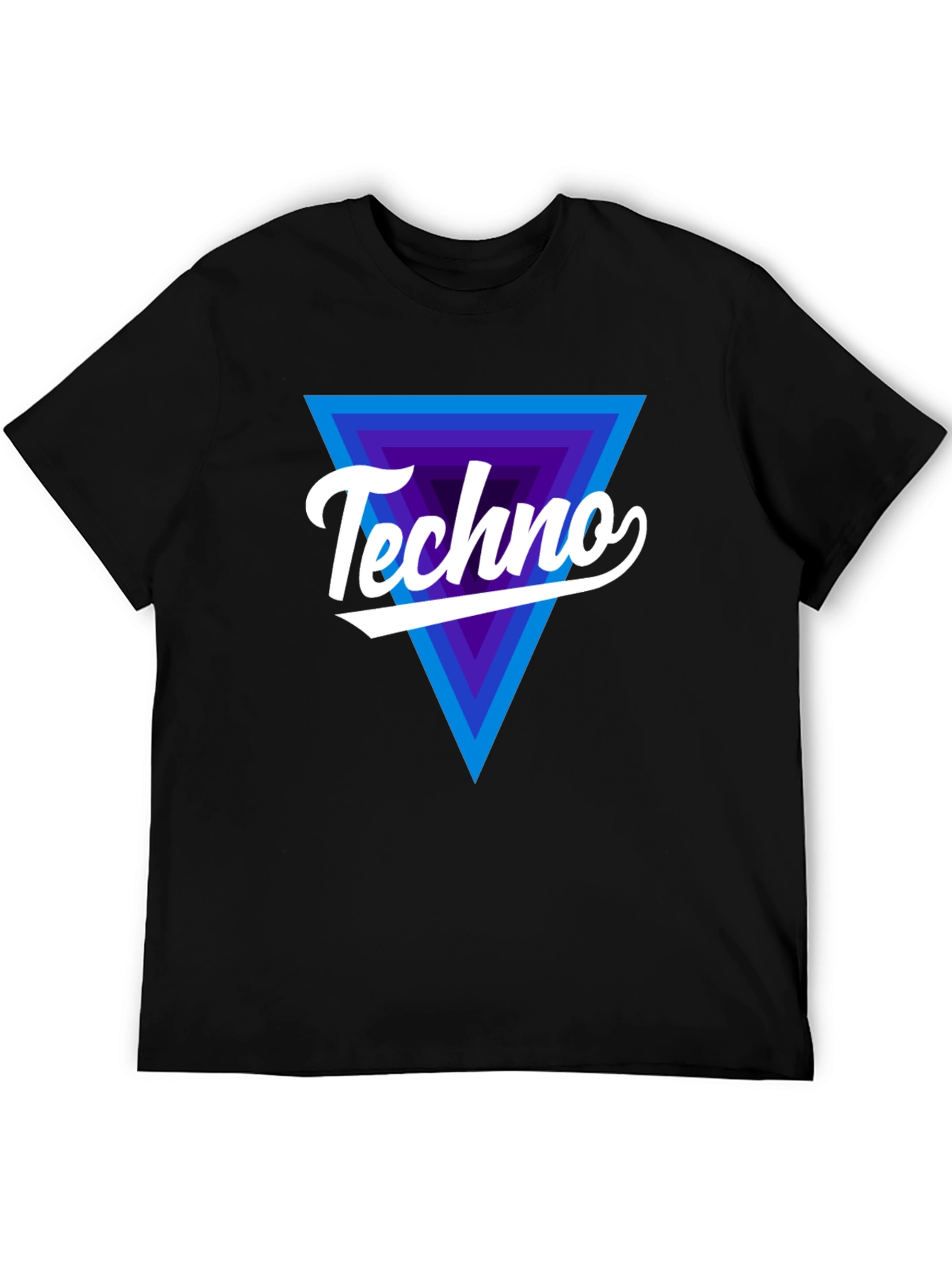 Techno Retro Triangle T-Shirt - EDM Rave Music Tee
