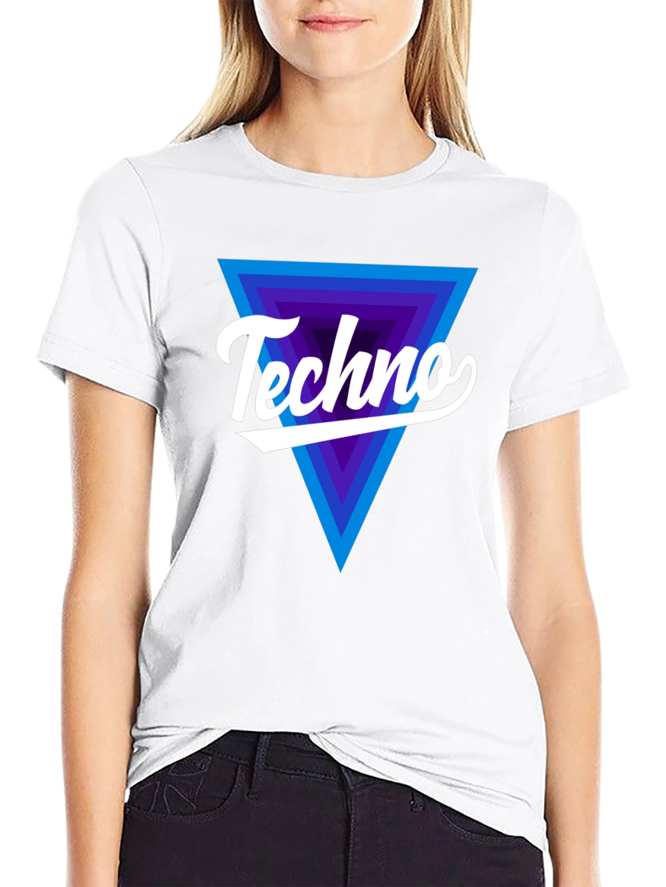 Techno Retro Triangle T-Shirt - EDM Rave Music Tee