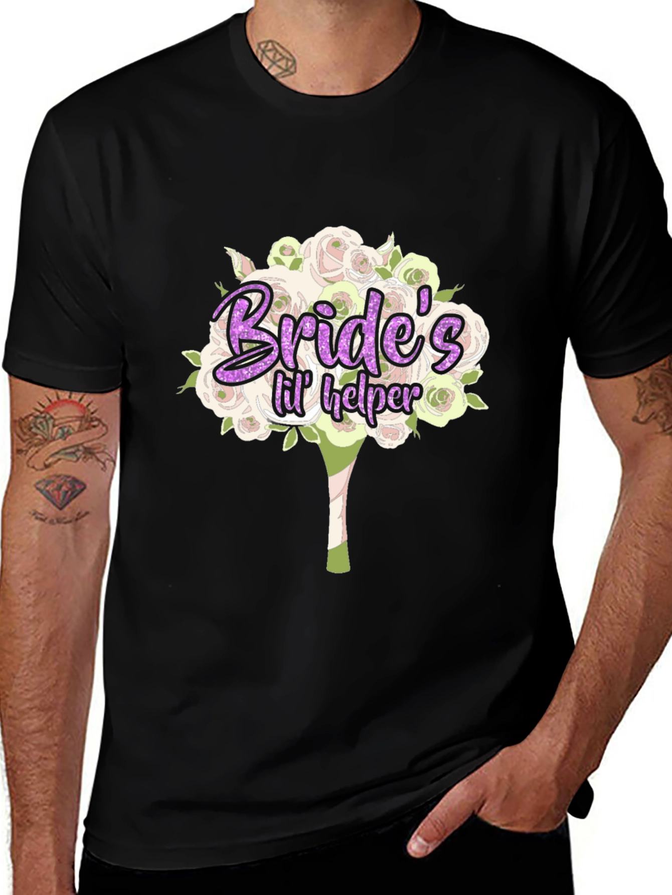 Brides Lil Helper T-Shirt - Wedding Party Apparel