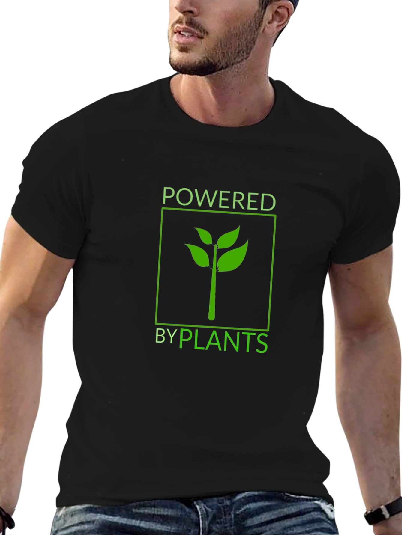 Powered by Plants Black Graphic Tee