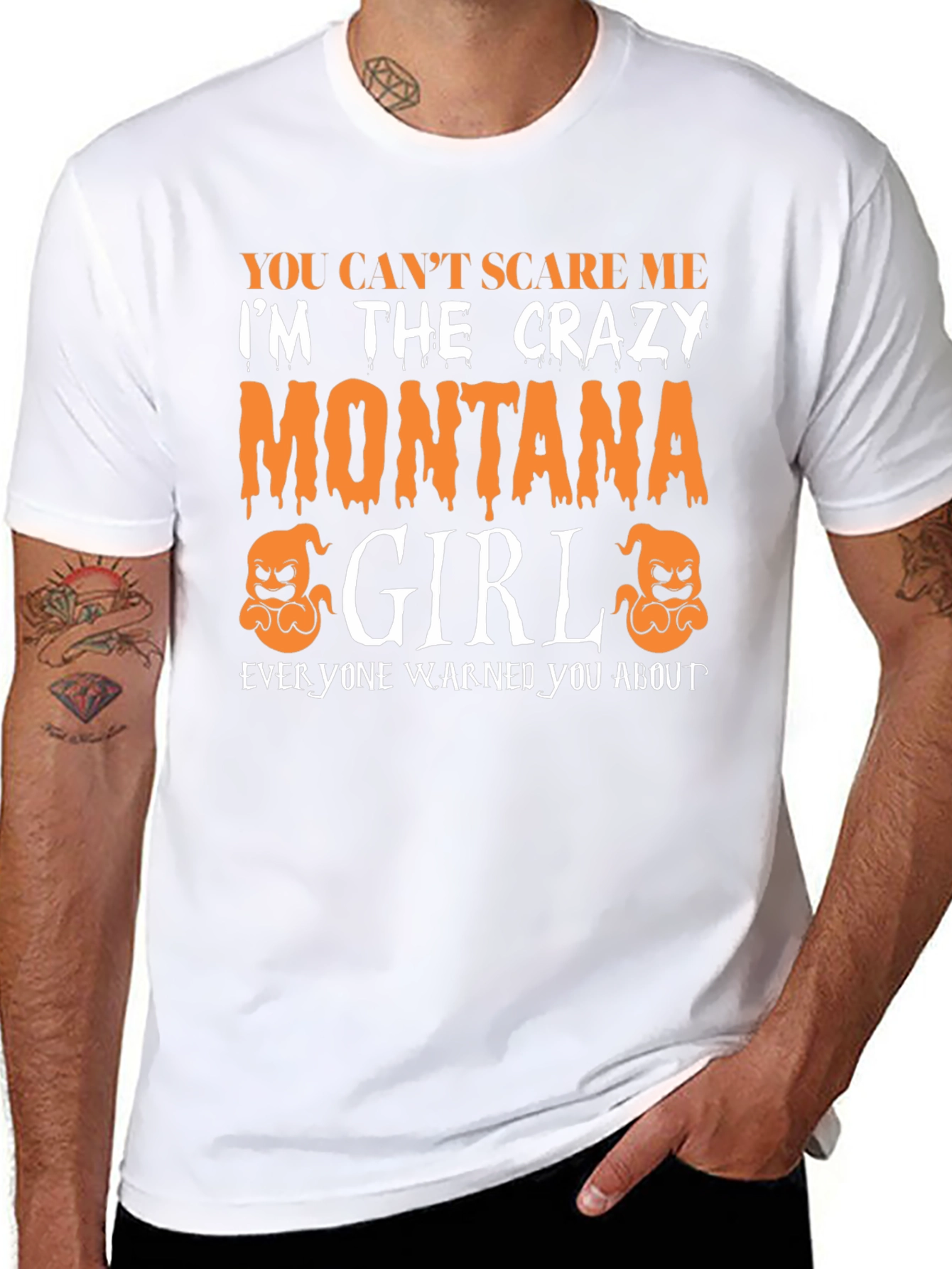 Crazy Montana Girl Halloween T-Shirt