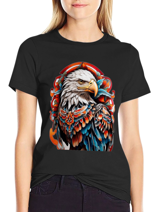 Eagle Tattoo Graphic Tee - Classic Black T-Shirt