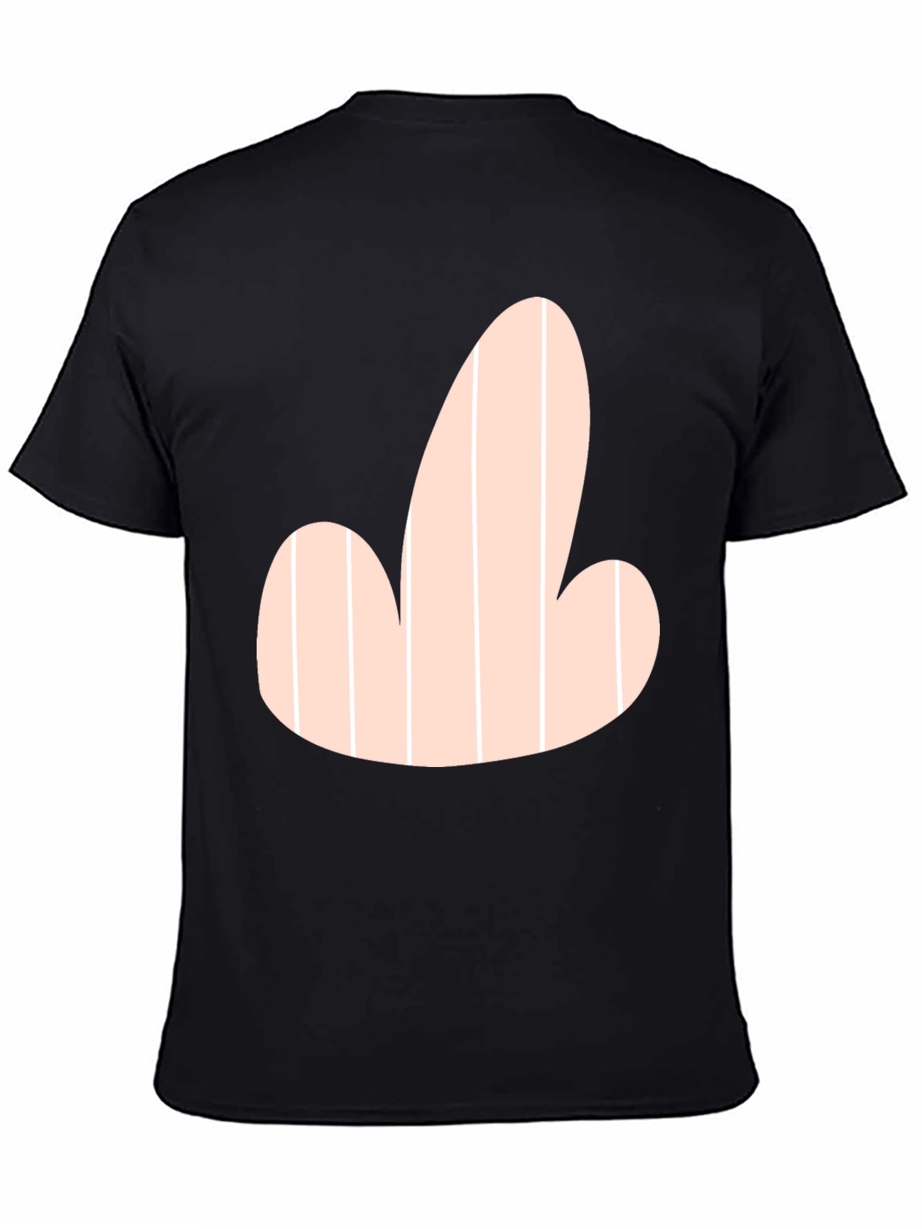 Novelty Graphic Tee - Funny Striped Design