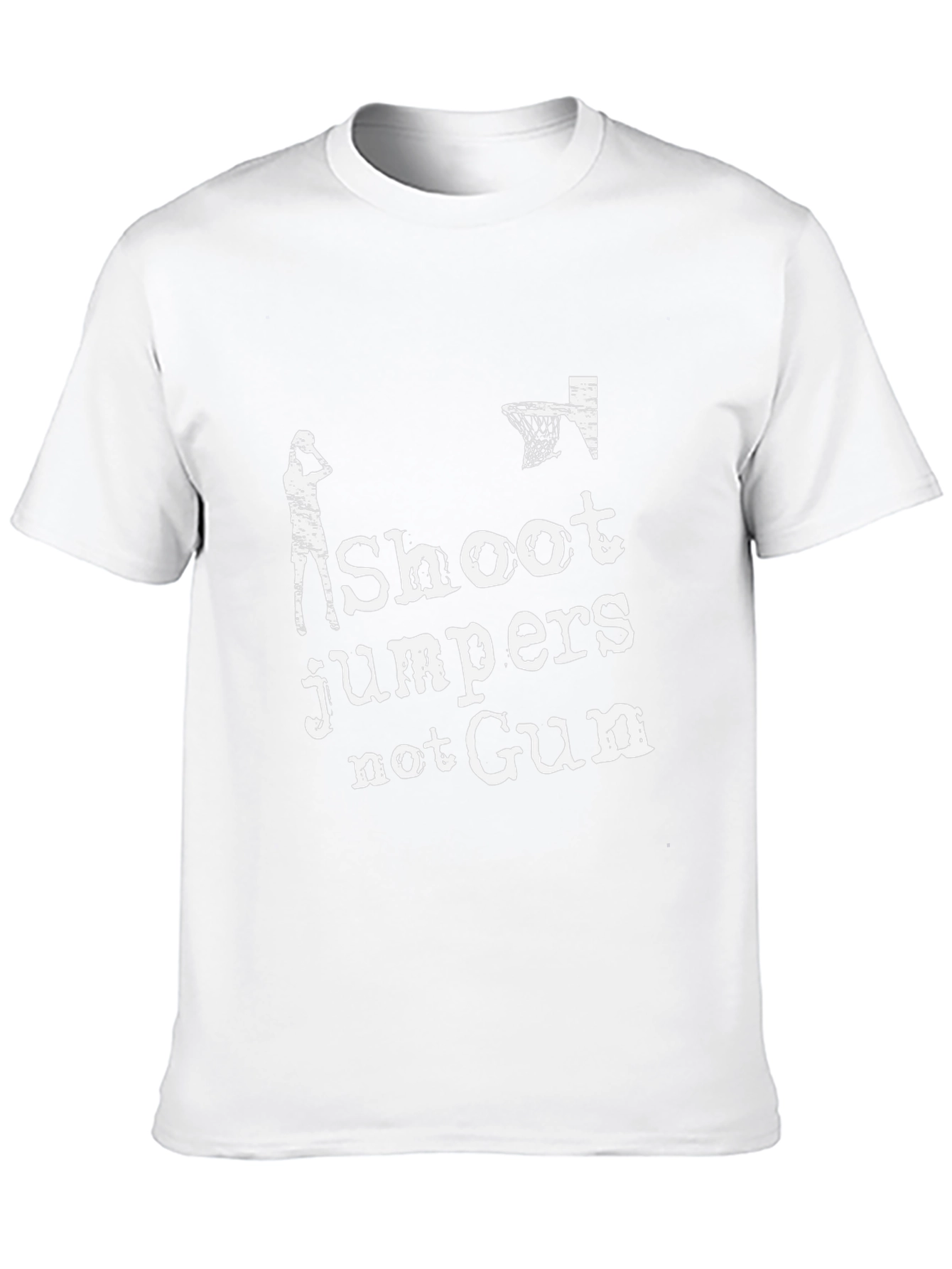 Shoot Jumpers Not Guns Graphic T-Shirt