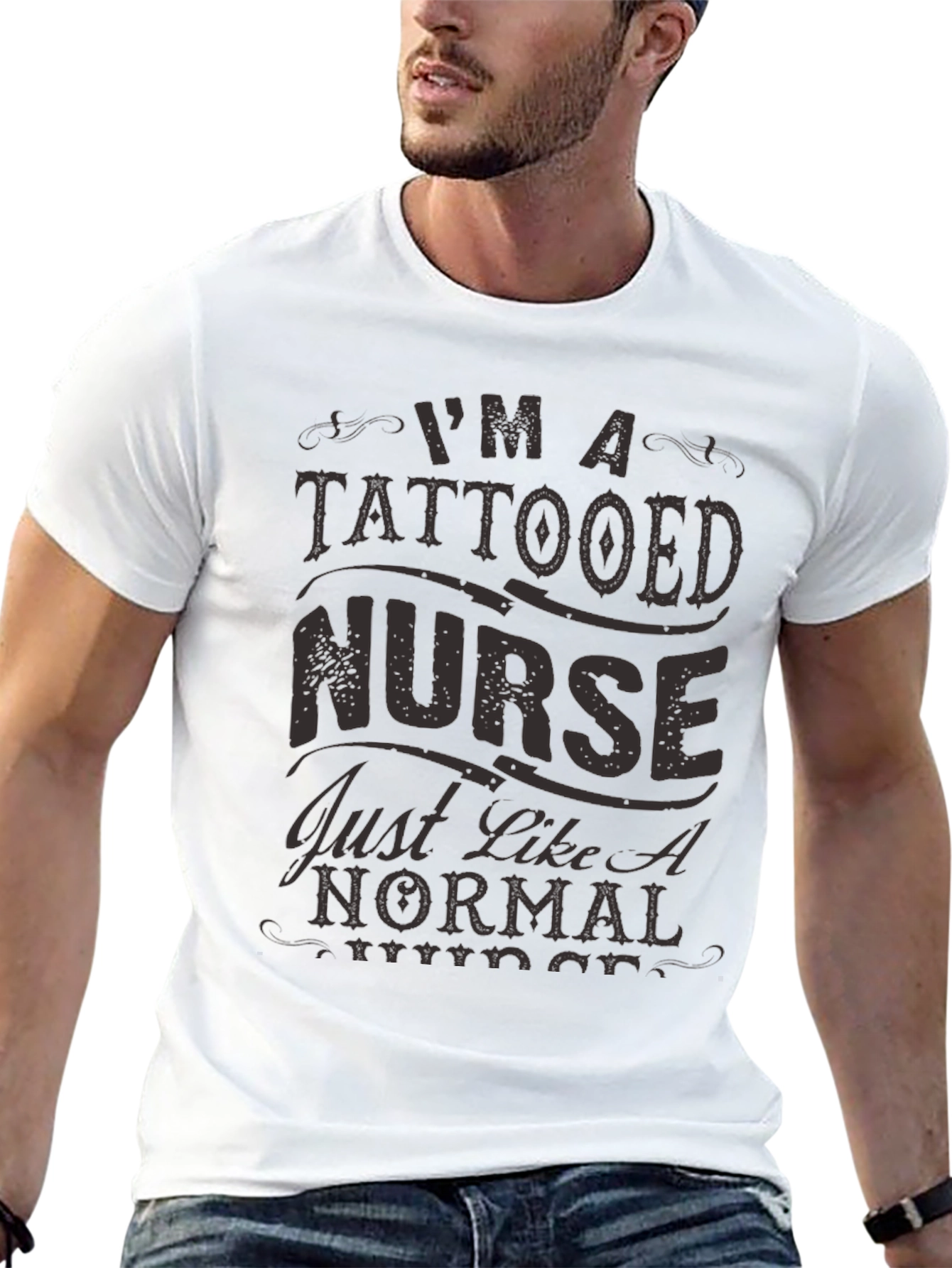 Tattooed Nurse Graphic T-Shirt