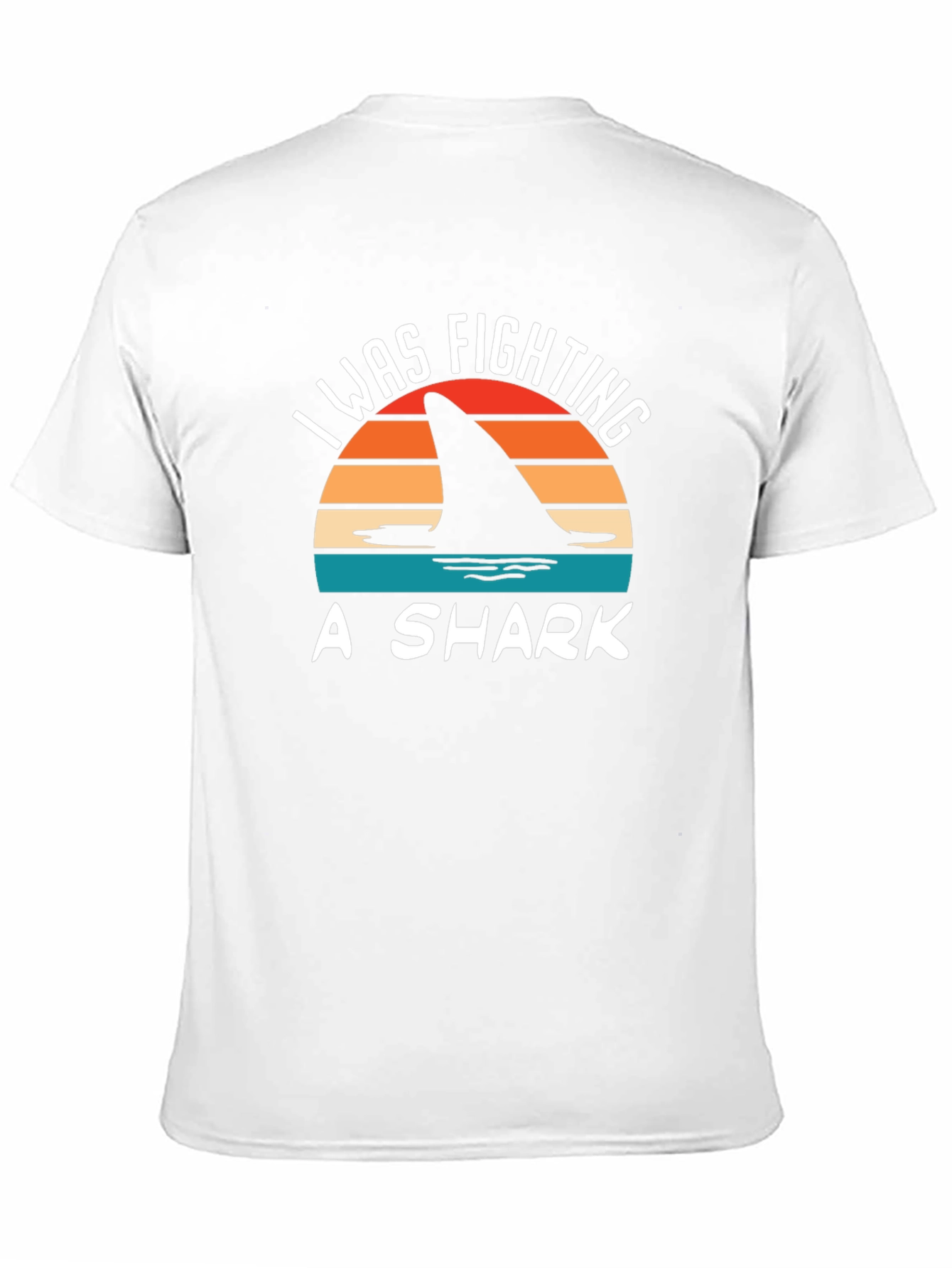 I Was Fighting A Shark T-Shirt - Novelty Tee