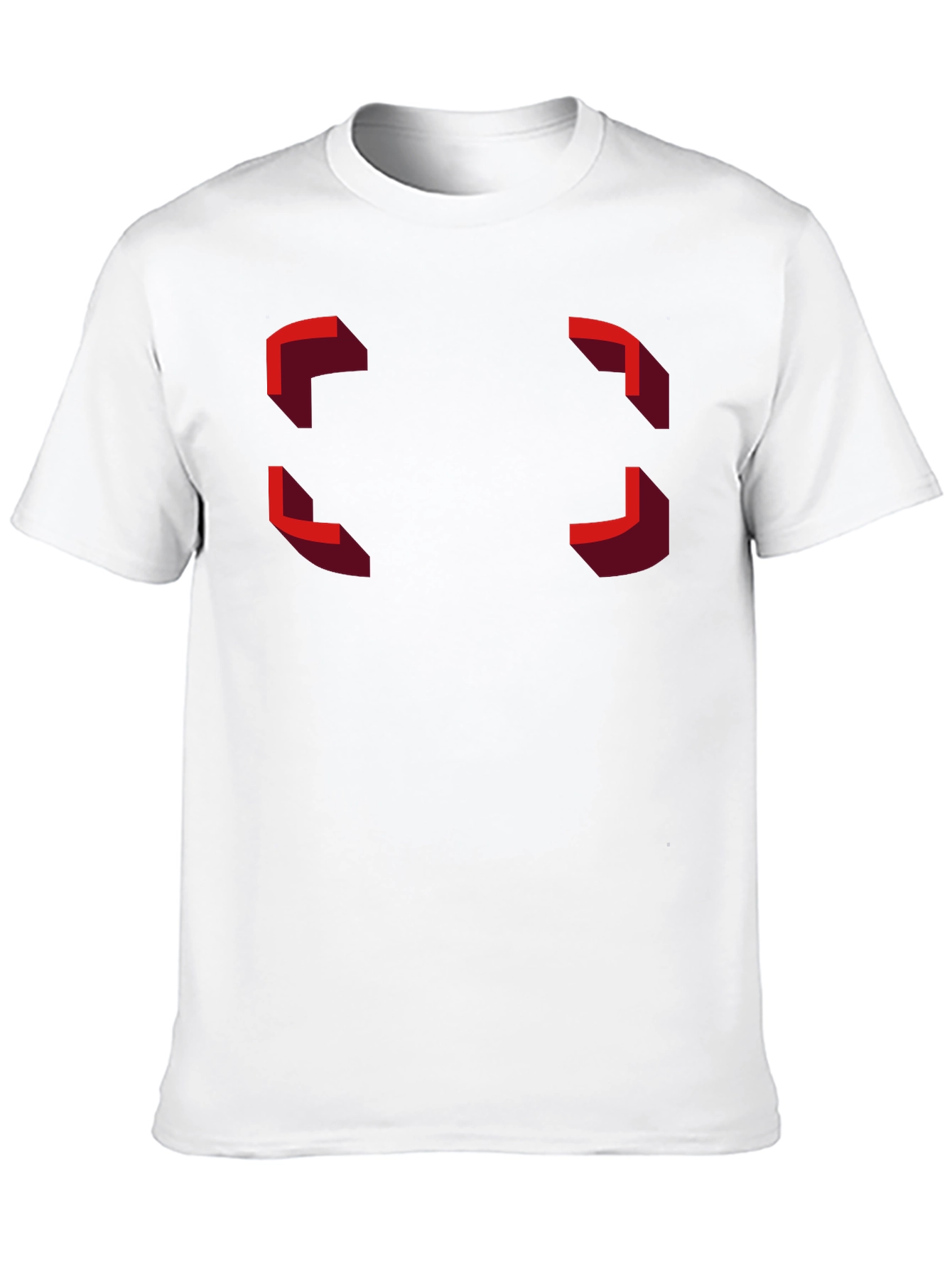 Modern Geometric Design Black T-Shirt