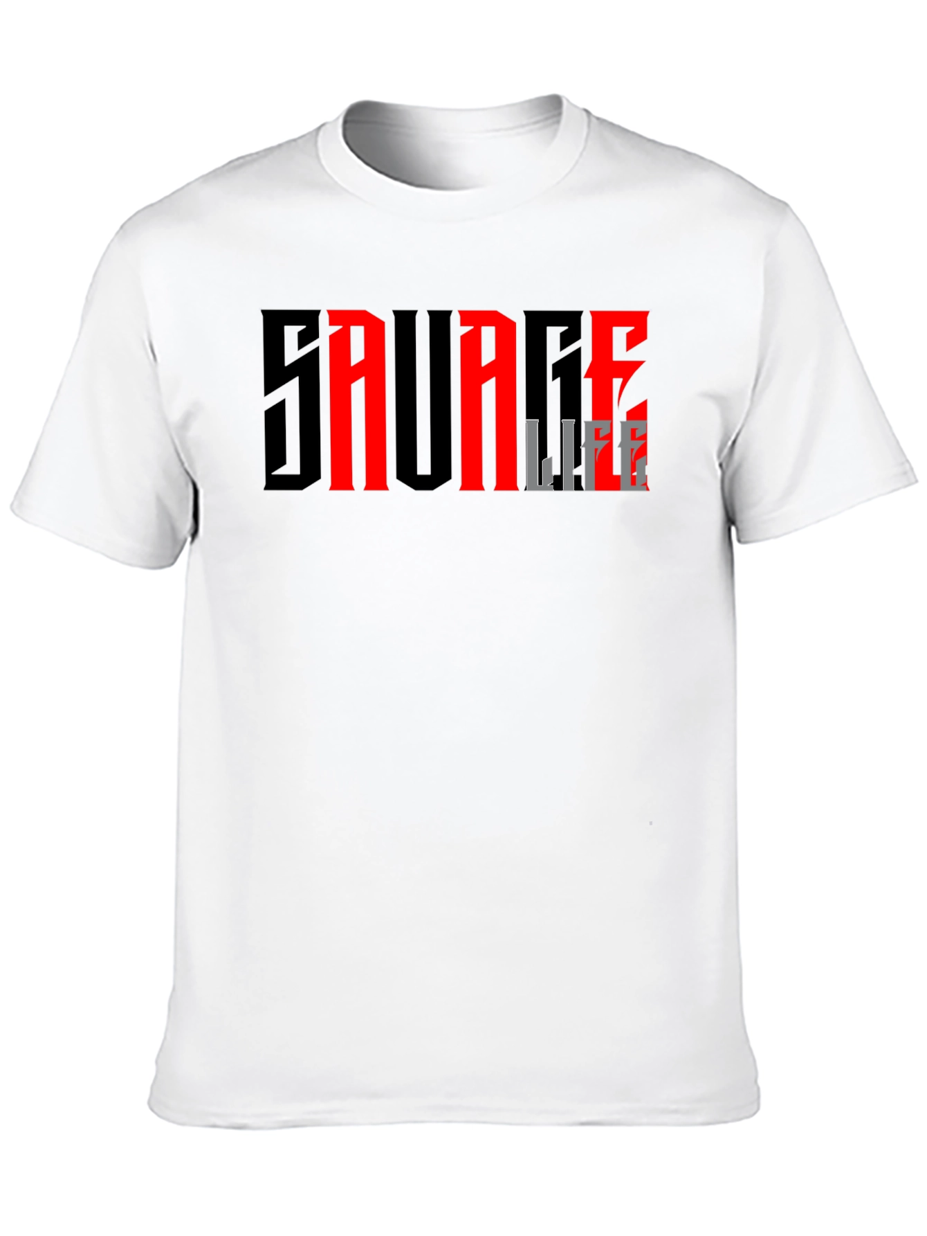 Savage Life Graphic Print T-Shirt