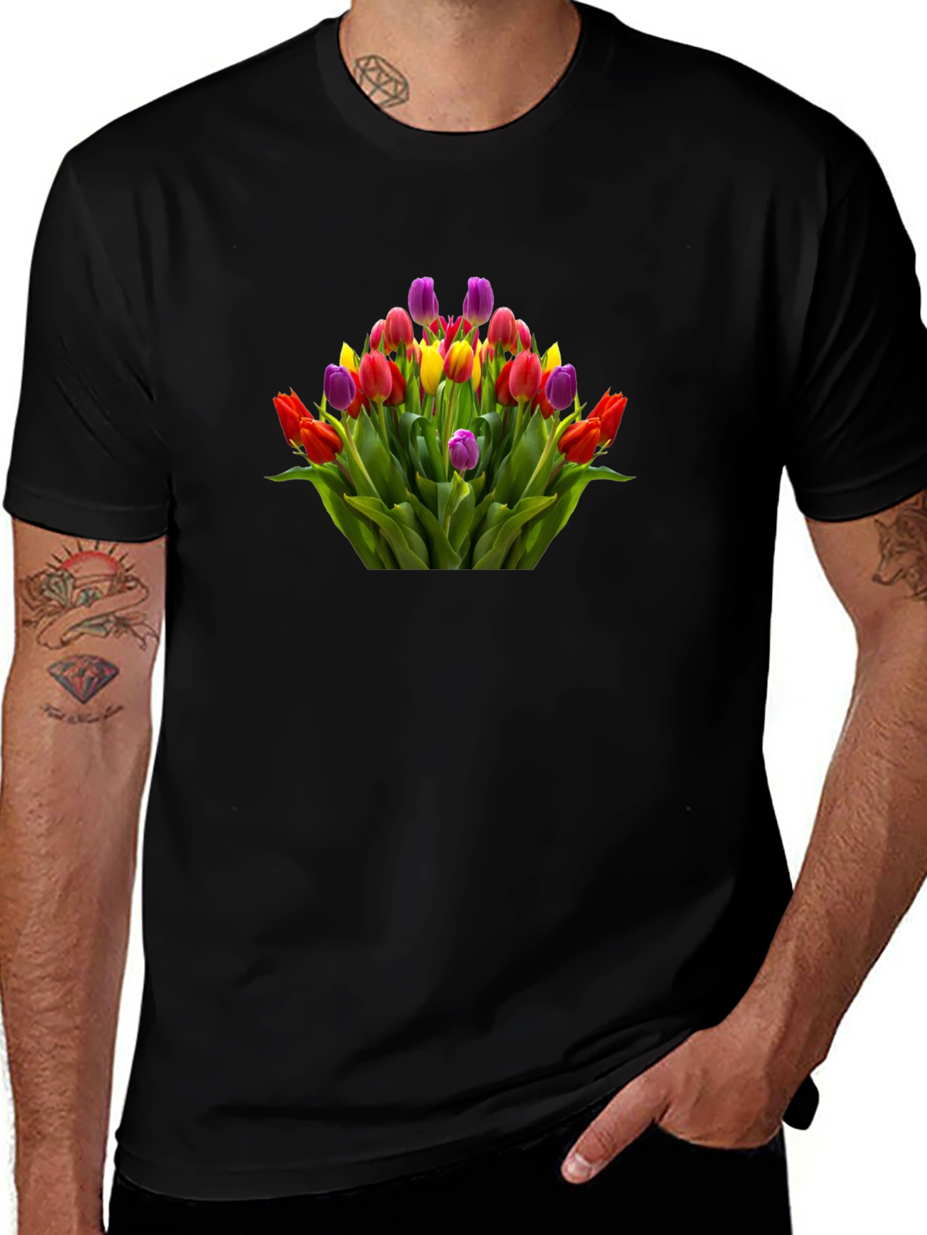 Floral Bouquet Graphic T-Shirt