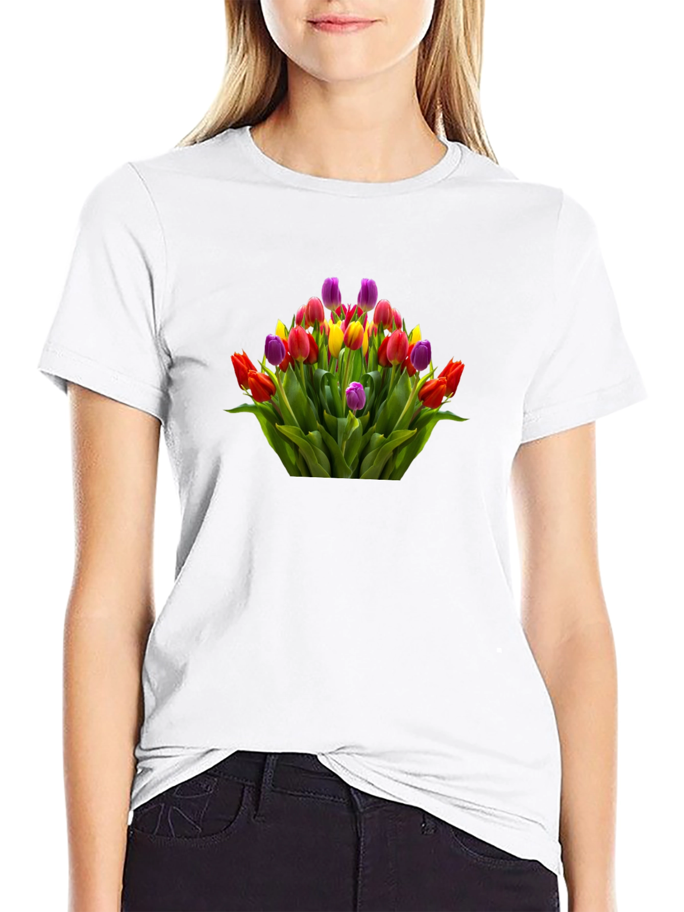 Floral Bouquet Graphic T-Shirt