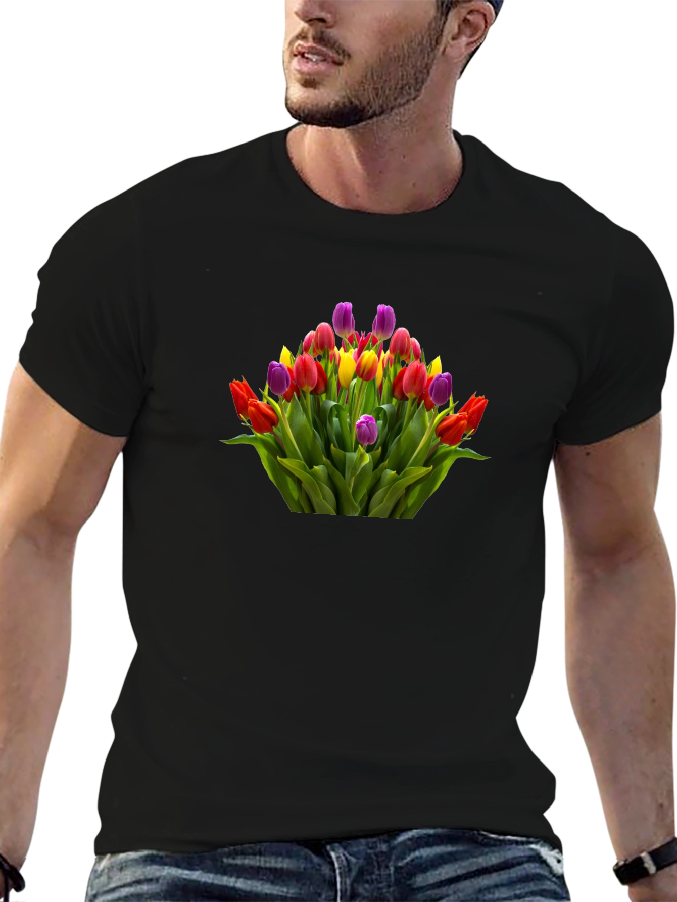 Floral Bouquet Graphic T-Shirt