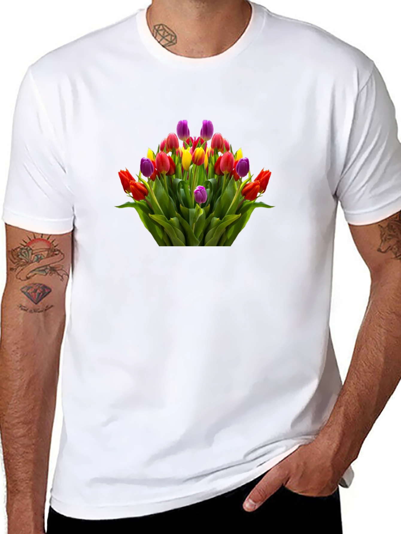 Floral Bouquet Graphic T-Shirt