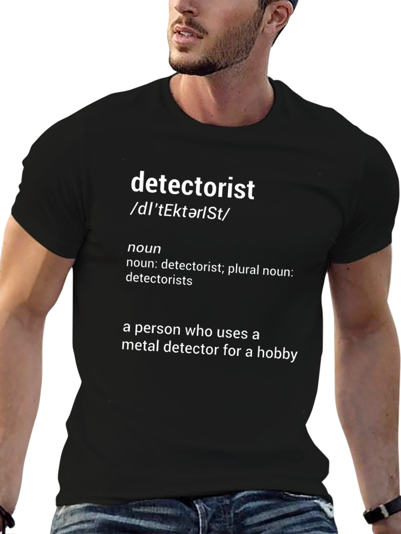 Detectorist Definition T-Shirt - Hobby Metal Detecting