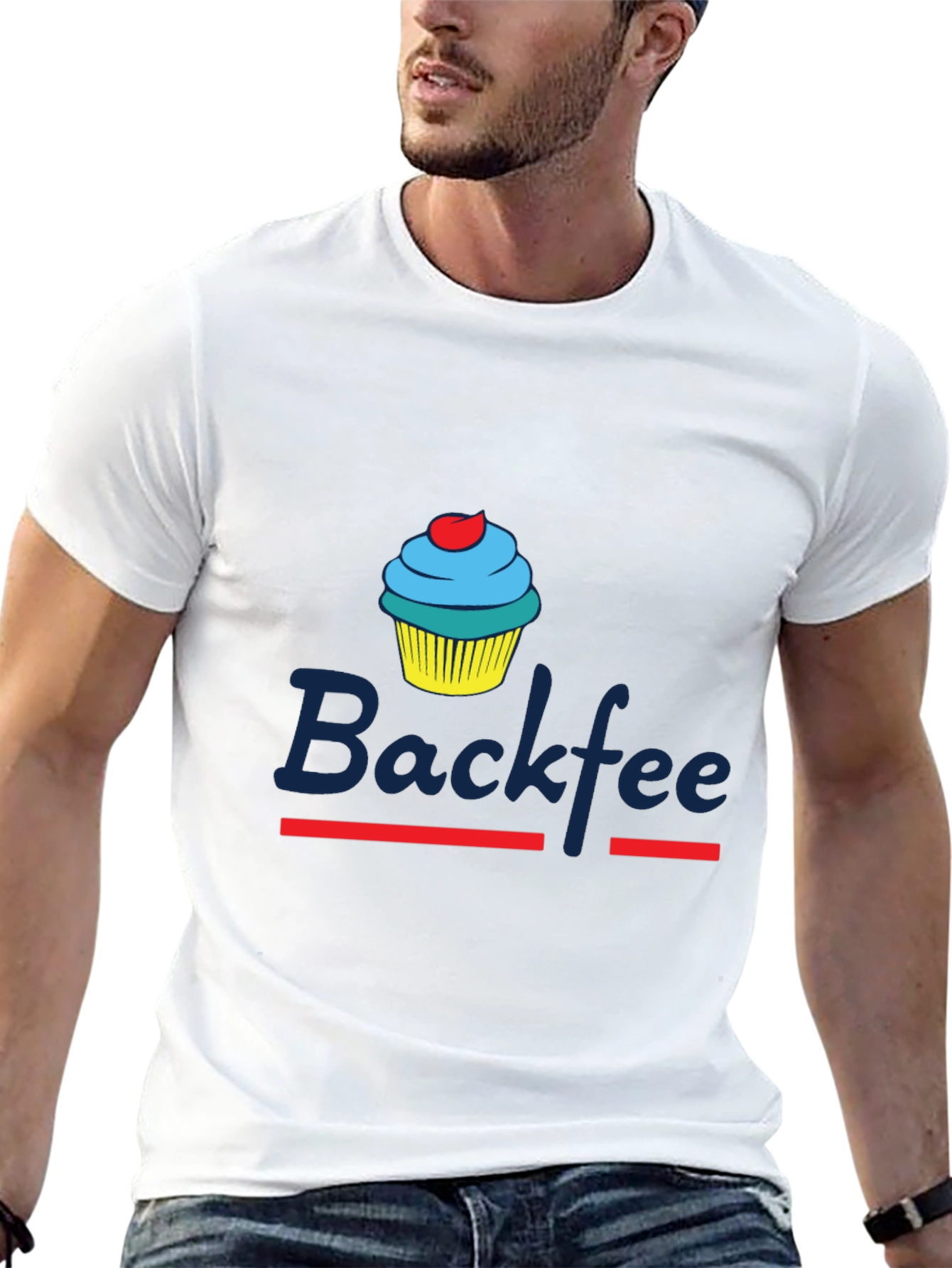 Backfee Cupcake T-Shirt - Sweet Treat Design