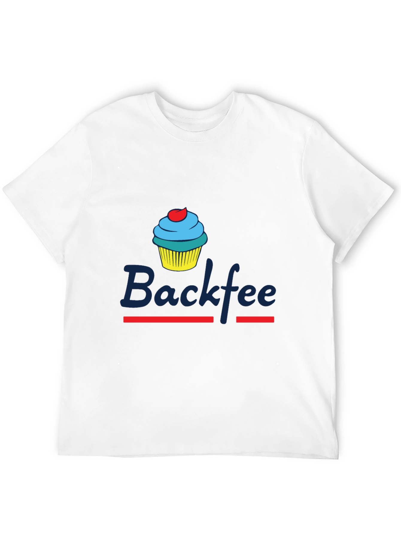 Backfee Cupcake T-Shirt - Sweet Treat Design
