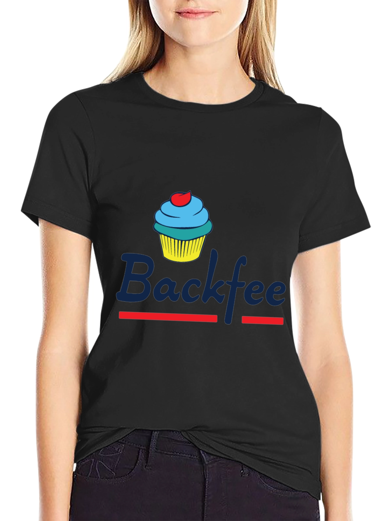 Backfee Cupcake T-Shirt - Sweet Treat Design