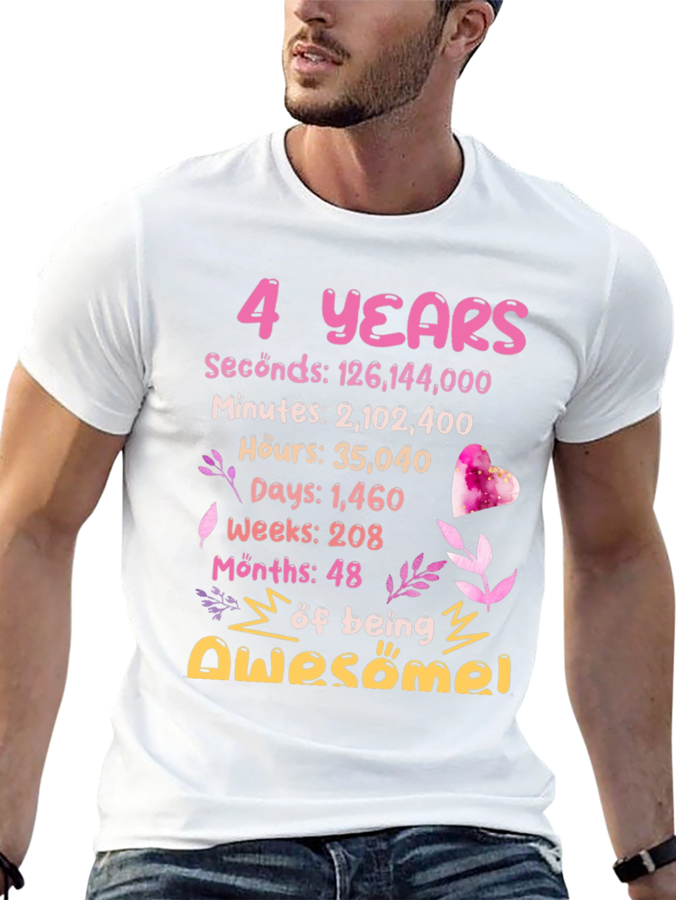 4 Years Awesome T-Shirt