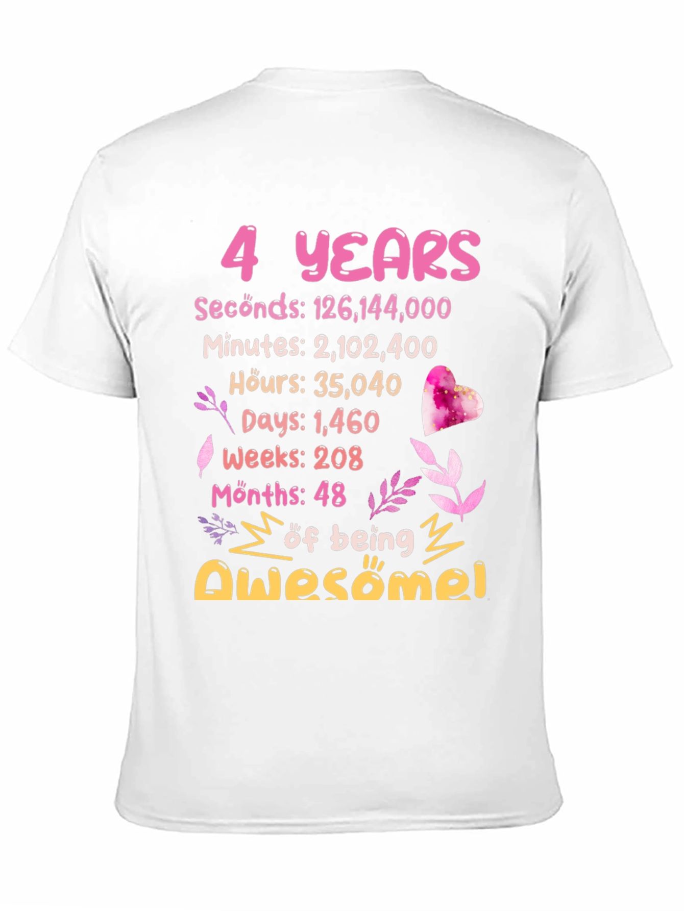 4 Years Awesome T-Shirt