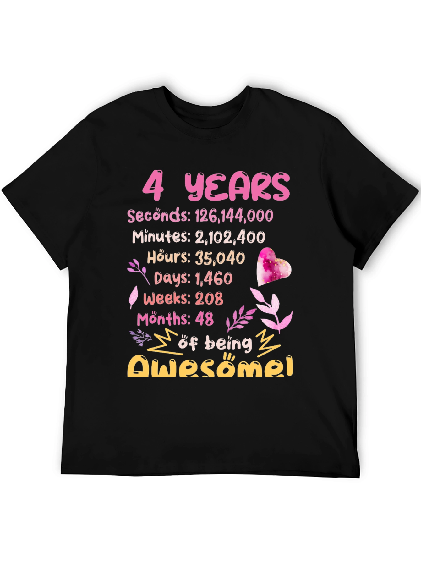 4 Years Awesome T-Shirt