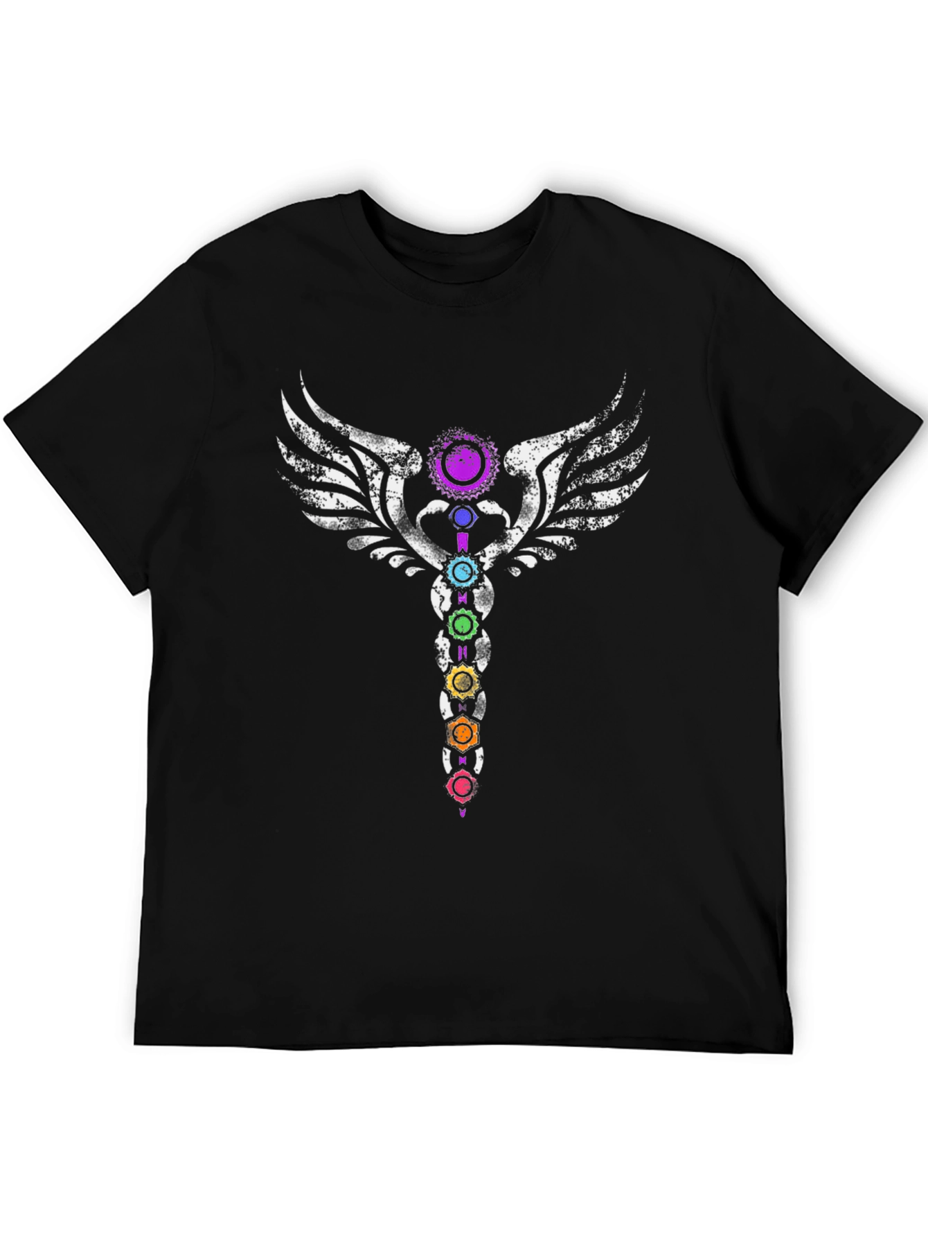 Chakra Symbol Graphic Tee - Black