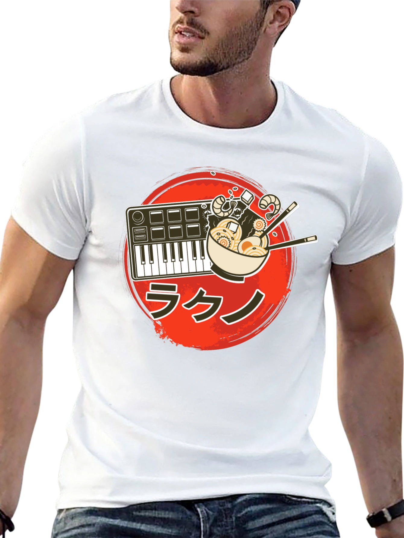 Ramen Music T-Shirt - Foodie Musician Tee