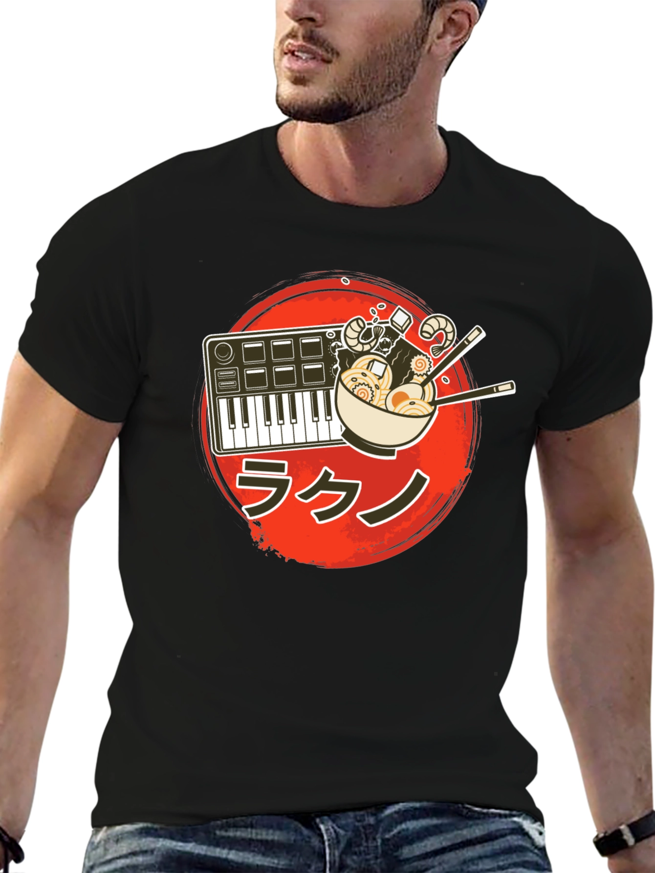 Ramen Music T-Shirt - Foodie Musician Tee