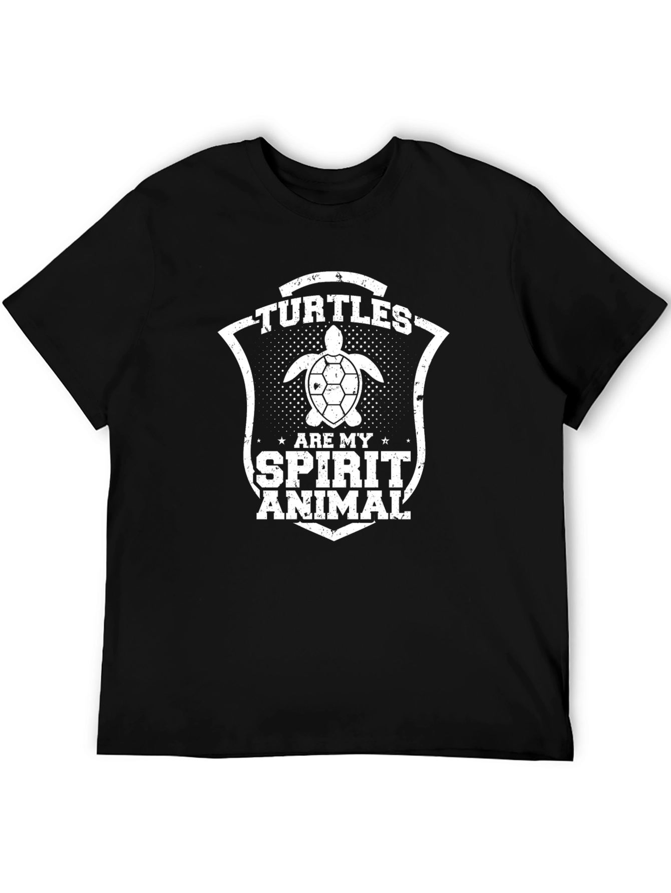 Turtles Are My Spirit Animal Black T-Shirt