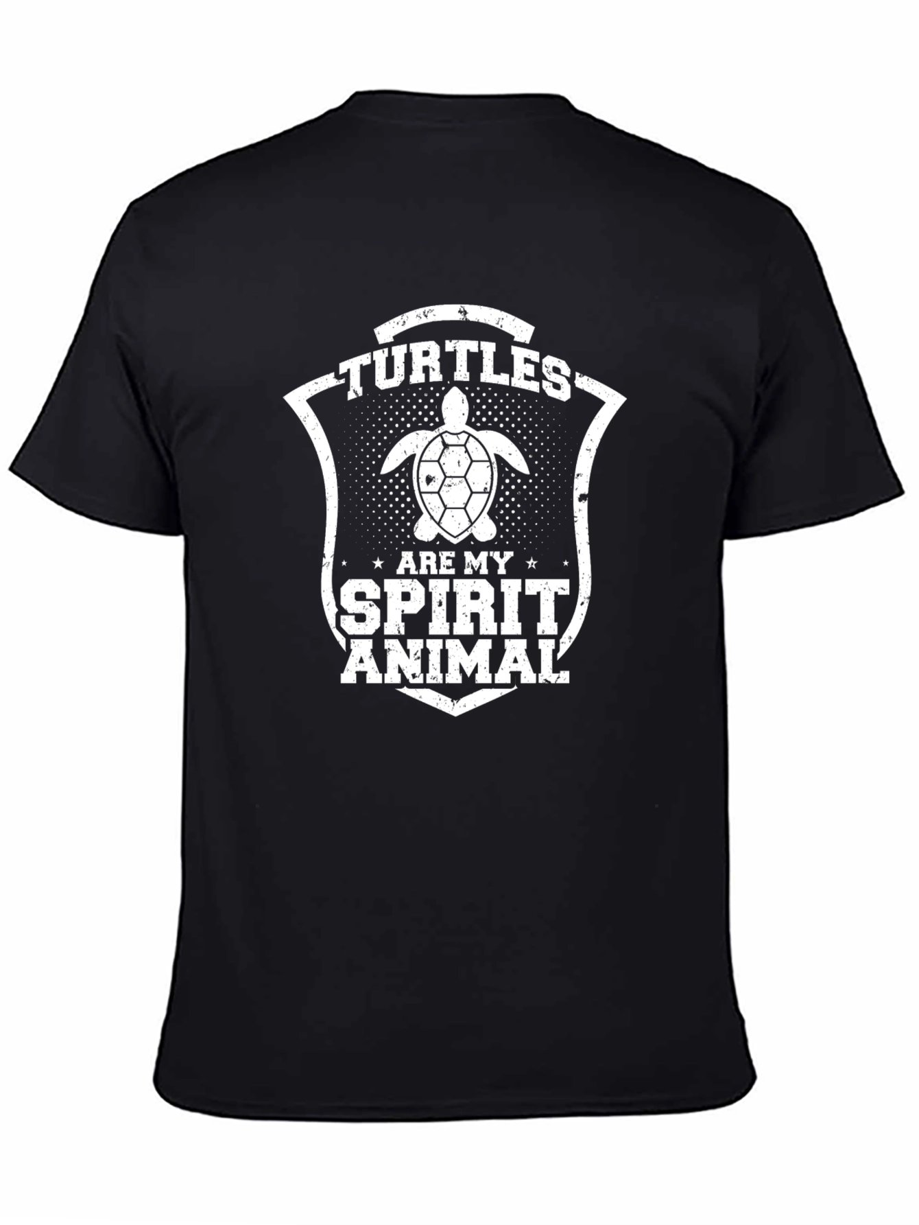 Turtles Are My Spirit Animal Black T-Shirt
