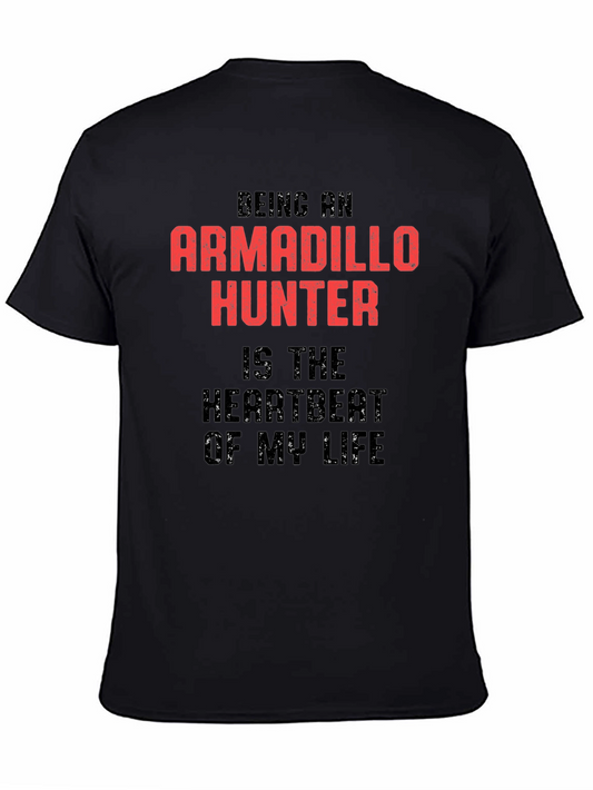 Armadillo Hunter Graphic Tee - Unique Gift for Hunters