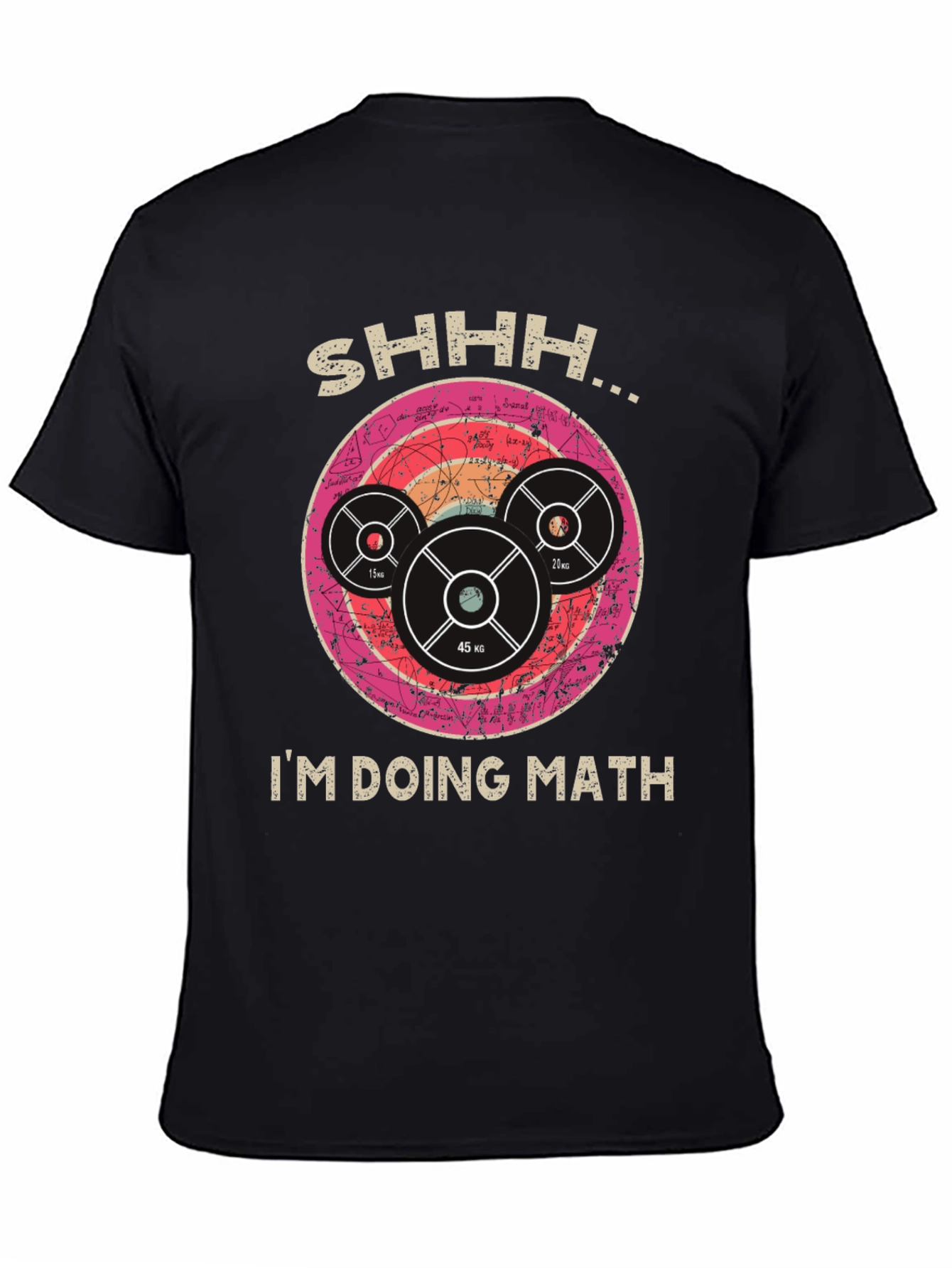 Shhh Im Doing Math Gym Weightlifting T-Shirt