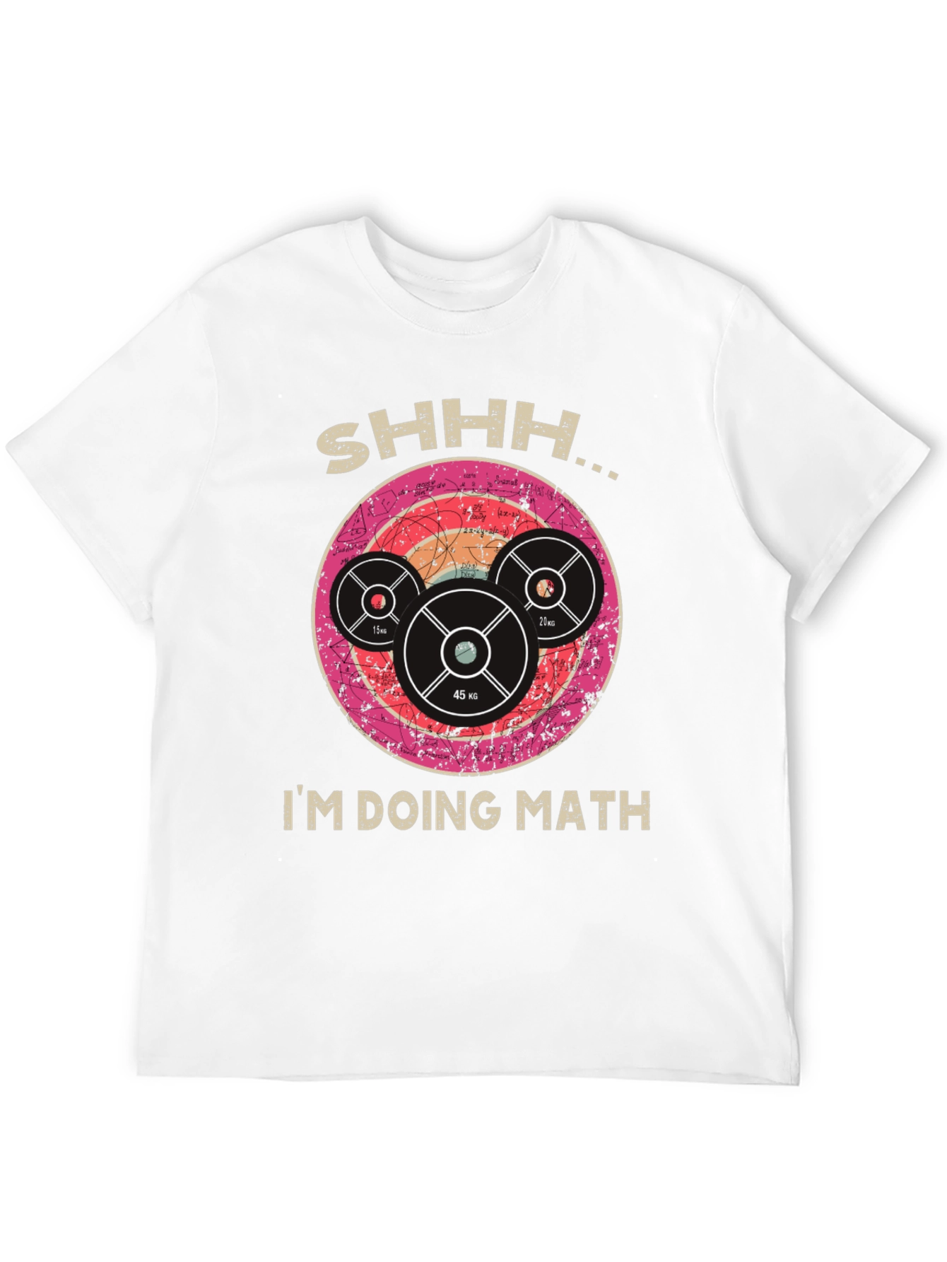Shhh Im Doing Math Gym Weightlifting T-Shirt
