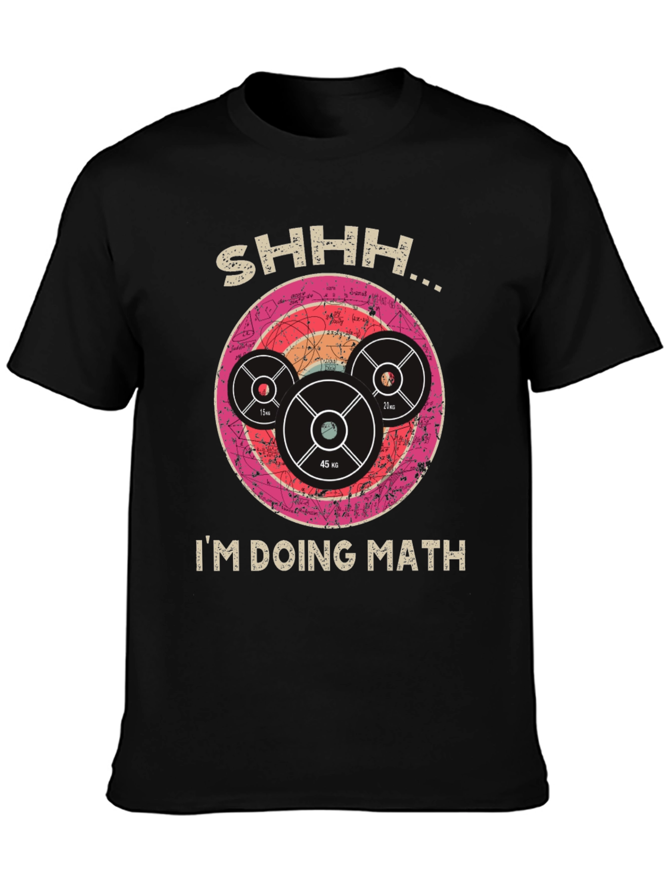 Shhh Im Doing Math Gym Weightlifting T-Shirt