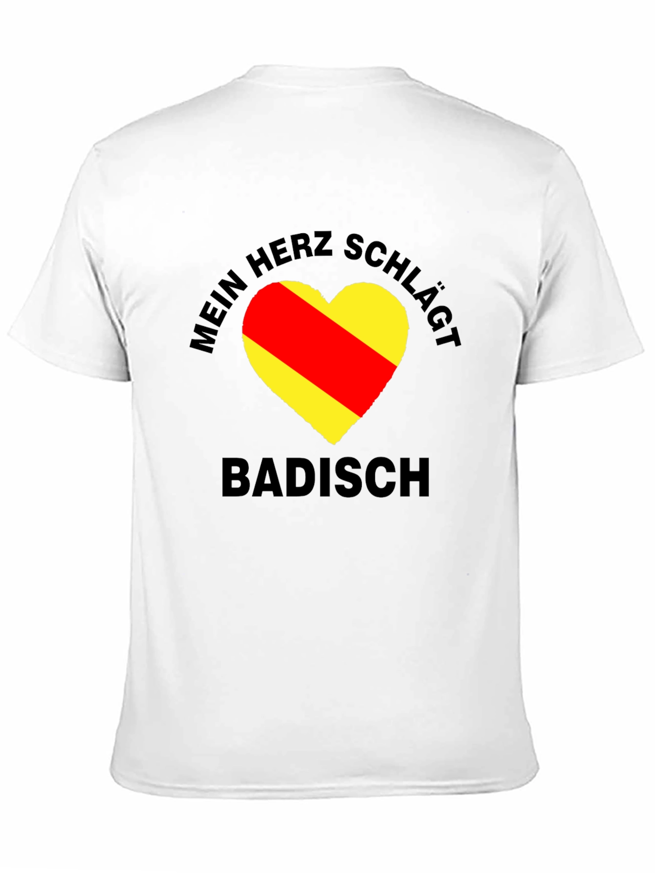 Mein Herz Schlägt Badisch Black T-Shirt