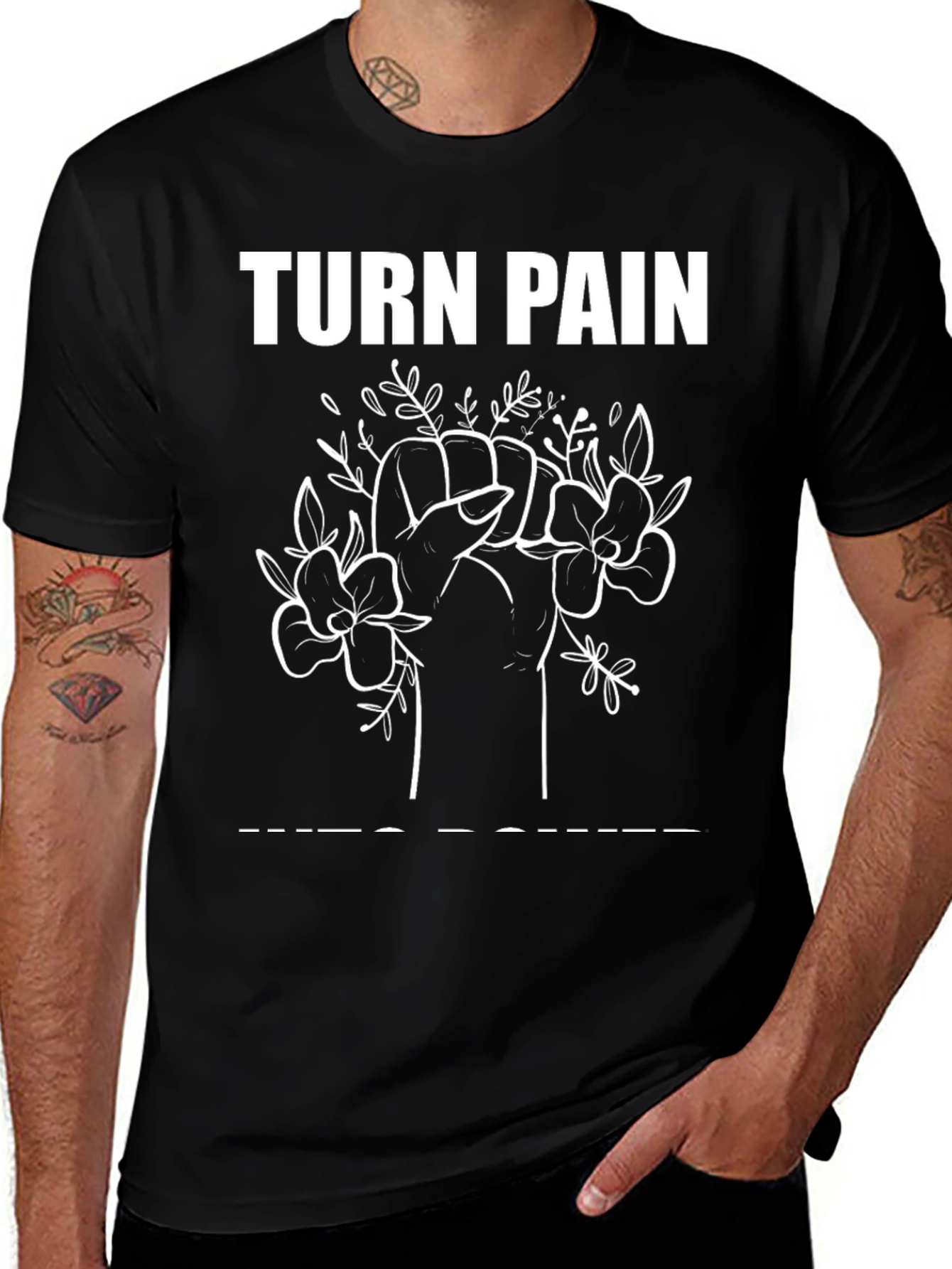 Turn Pain Into Power Graphic Tee