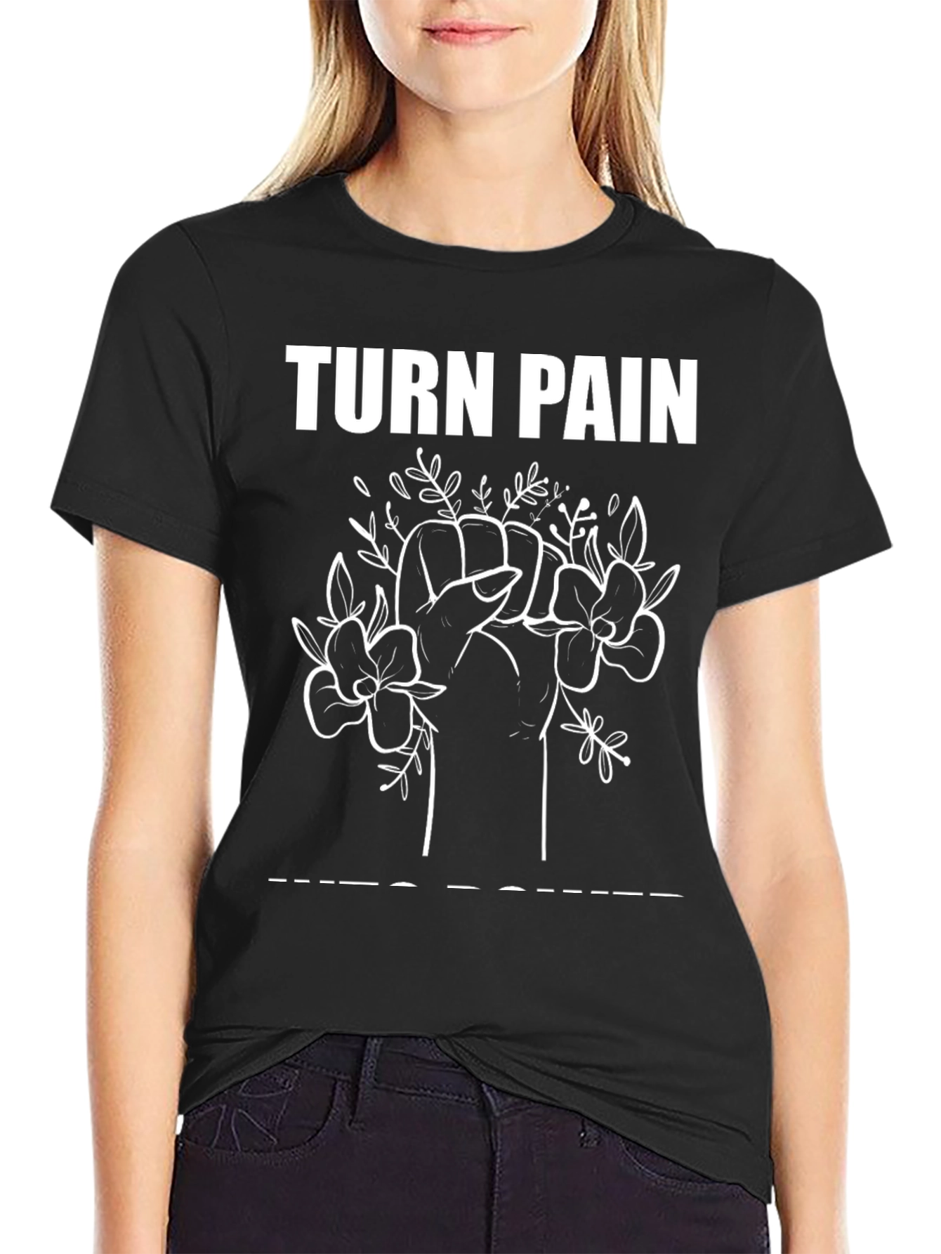 Turn Pain Into Power Graphic Tee
