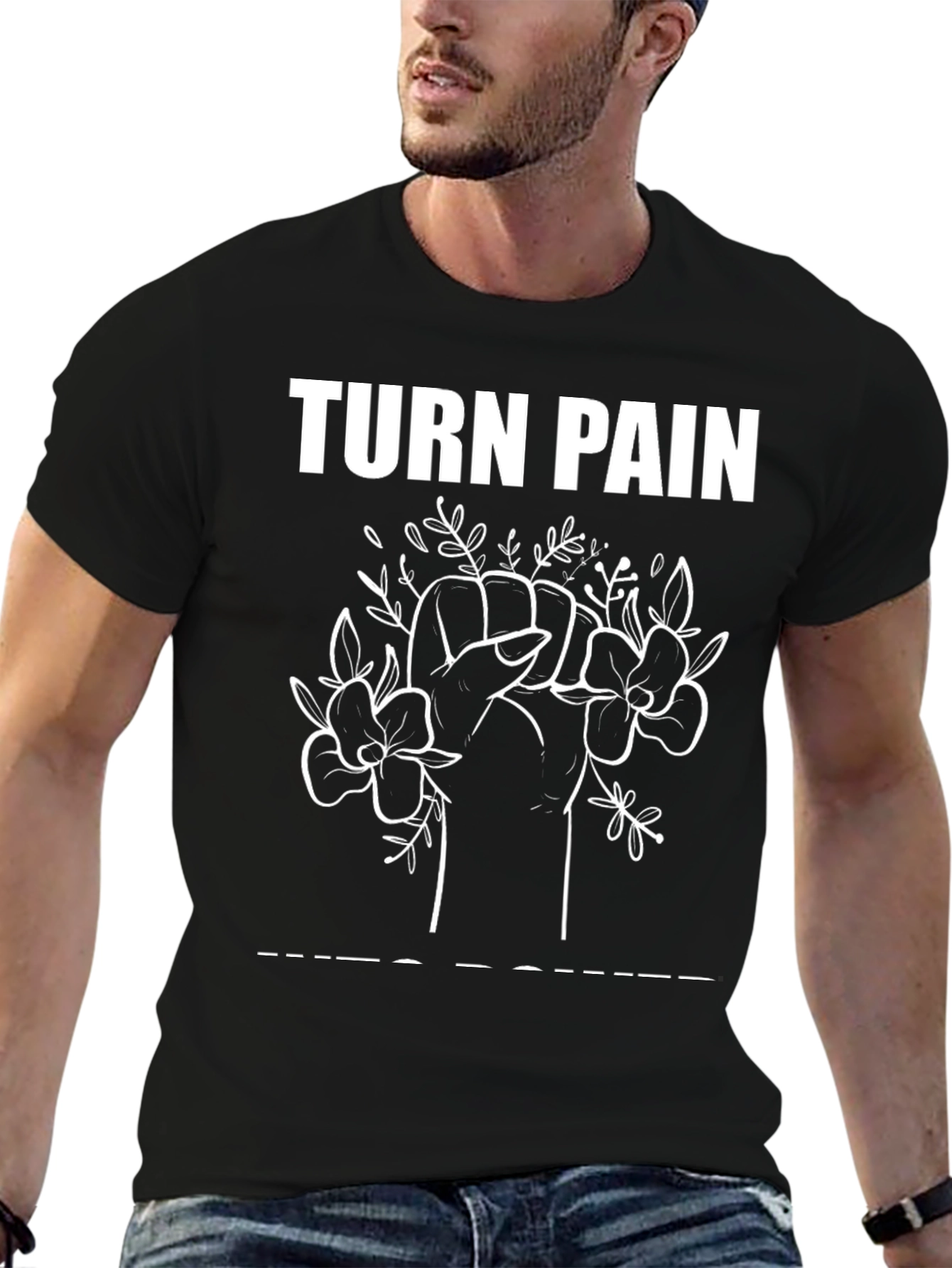 Turn Pain Into Power Graphic Tee