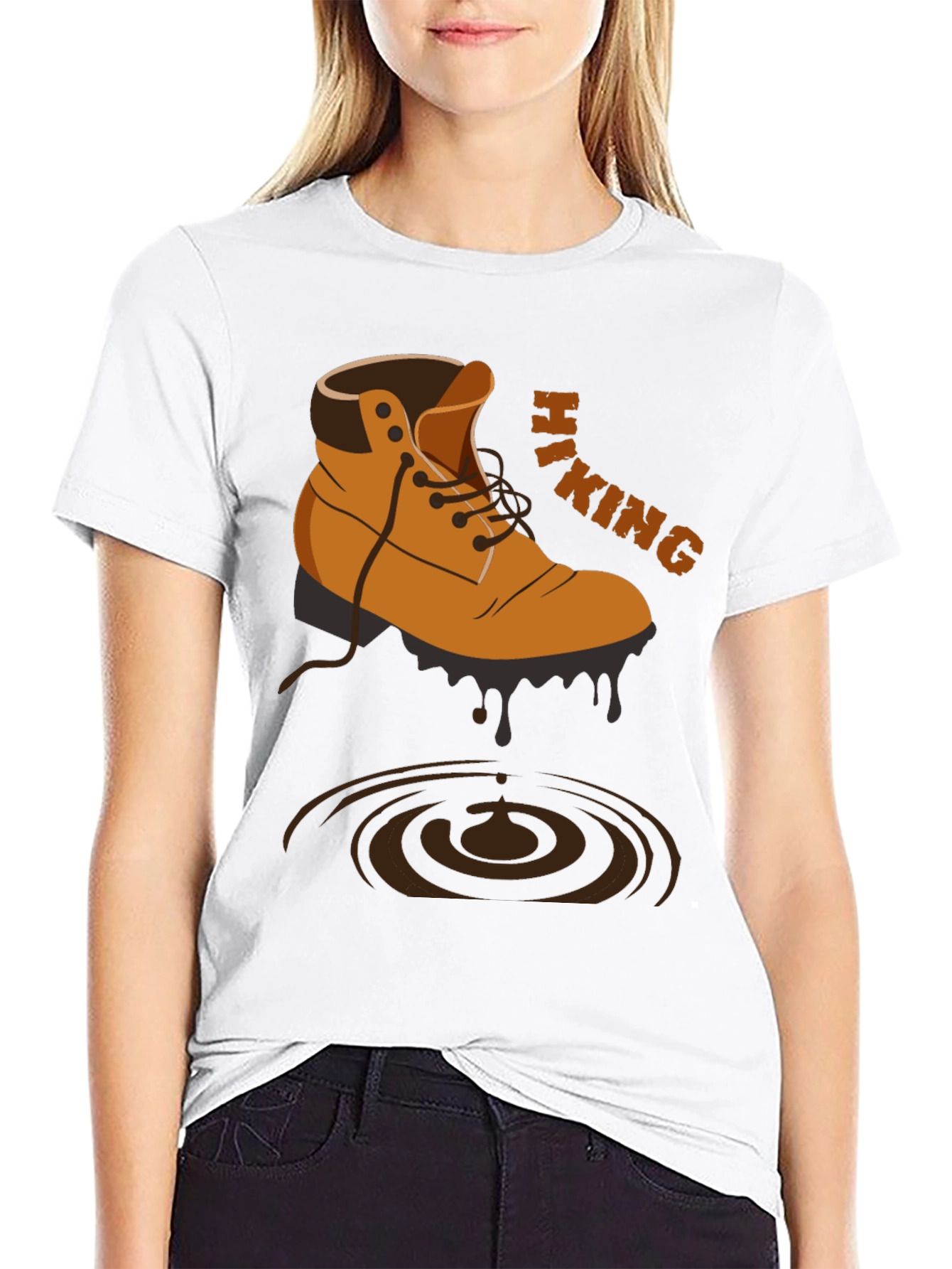 Hiking Boot Graphic Tee - Adventure Awaits!