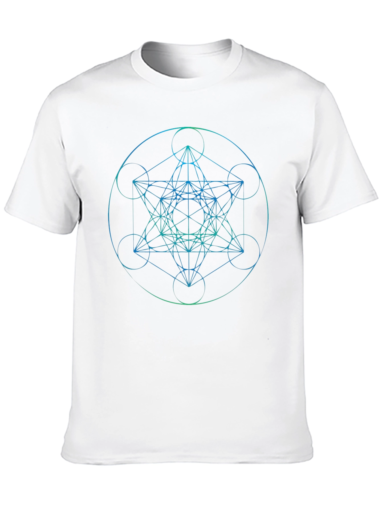 Metatrons Cube Graphic Black T-Shirt