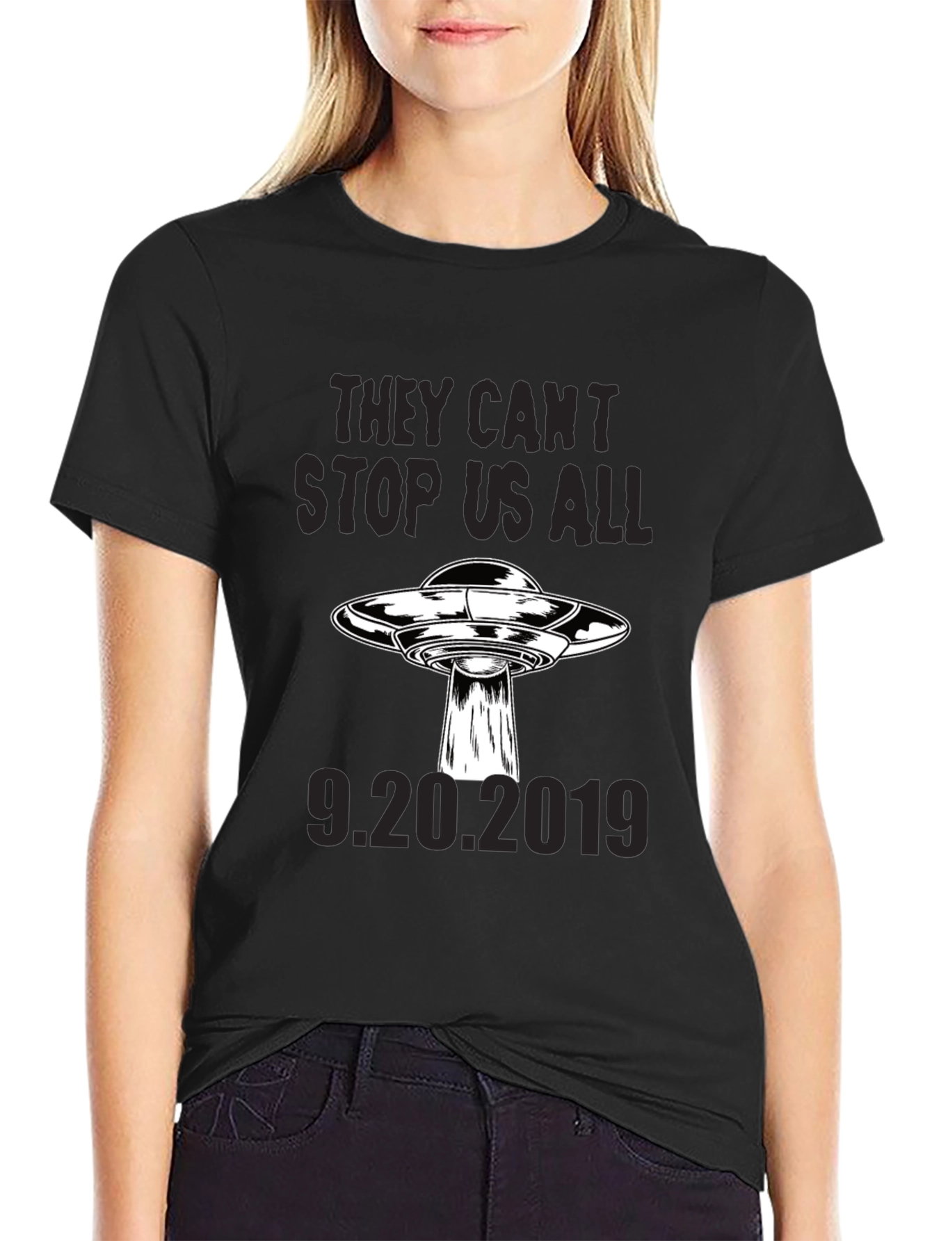 They Cant Stop Us All Black T-Shirt