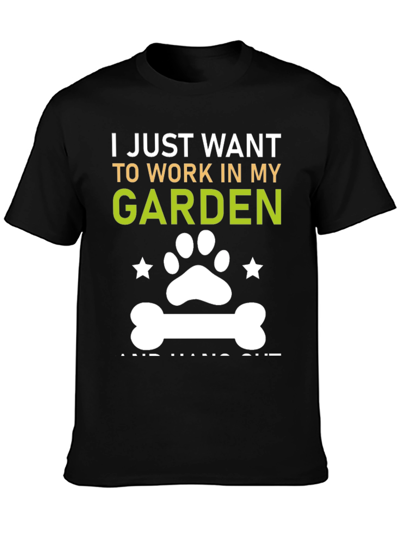 Garden Lover T-Shirt Dog Paw Gardener Gift