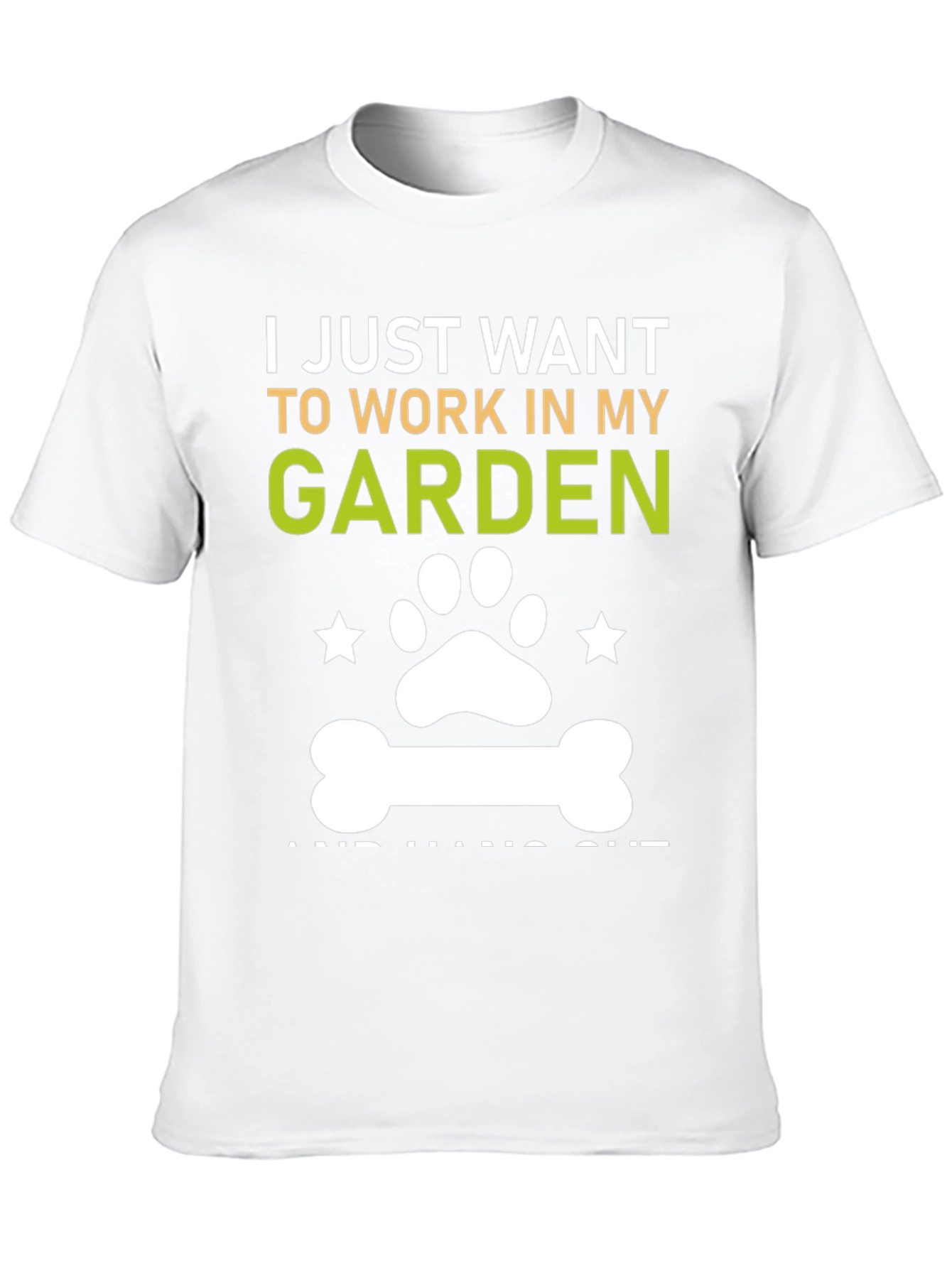 Garden Lover T-Shirt Dog Paw Gardener Gift