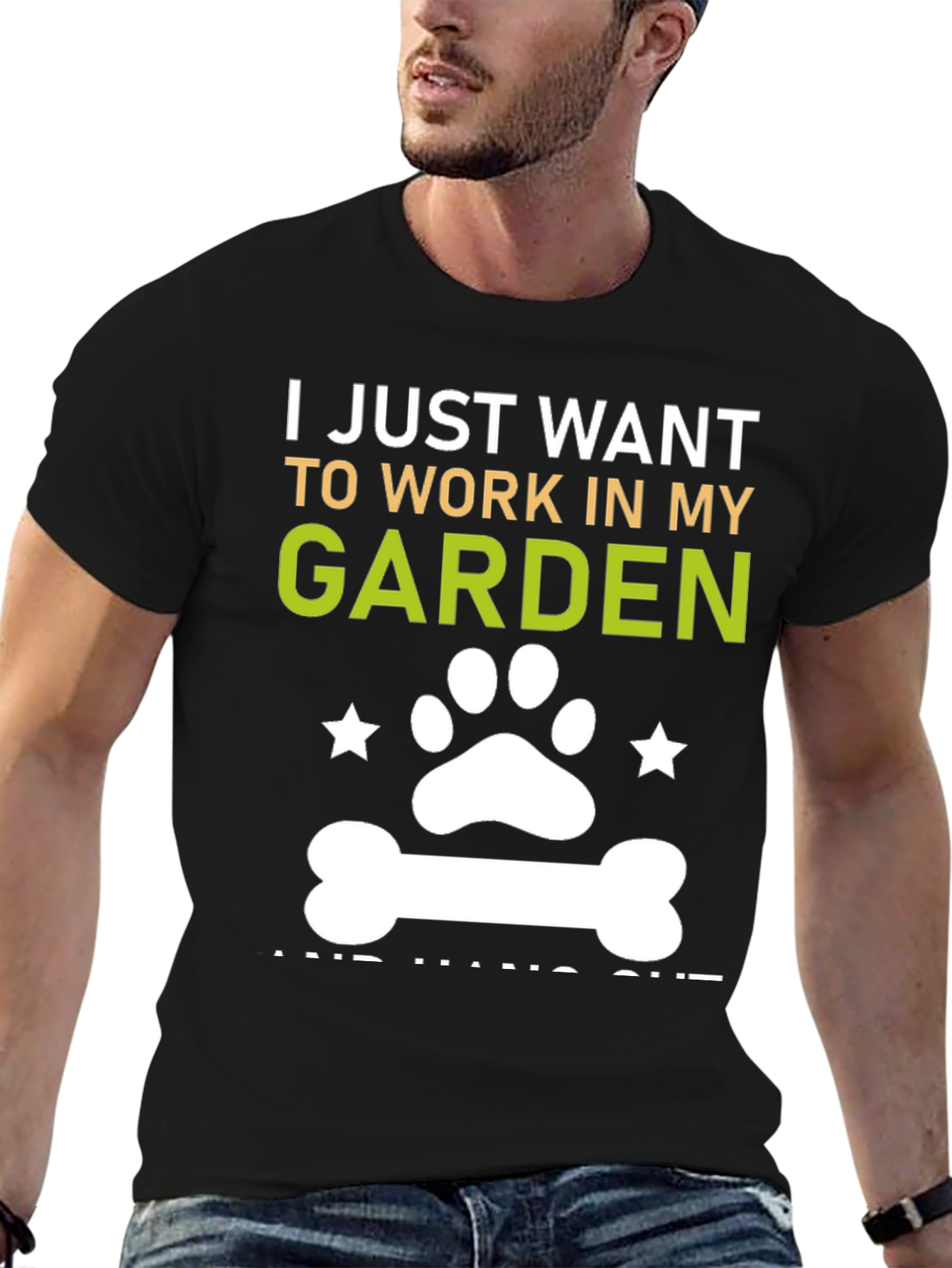 Garden Lover T-Shirt Dog Paw Gardener Gift