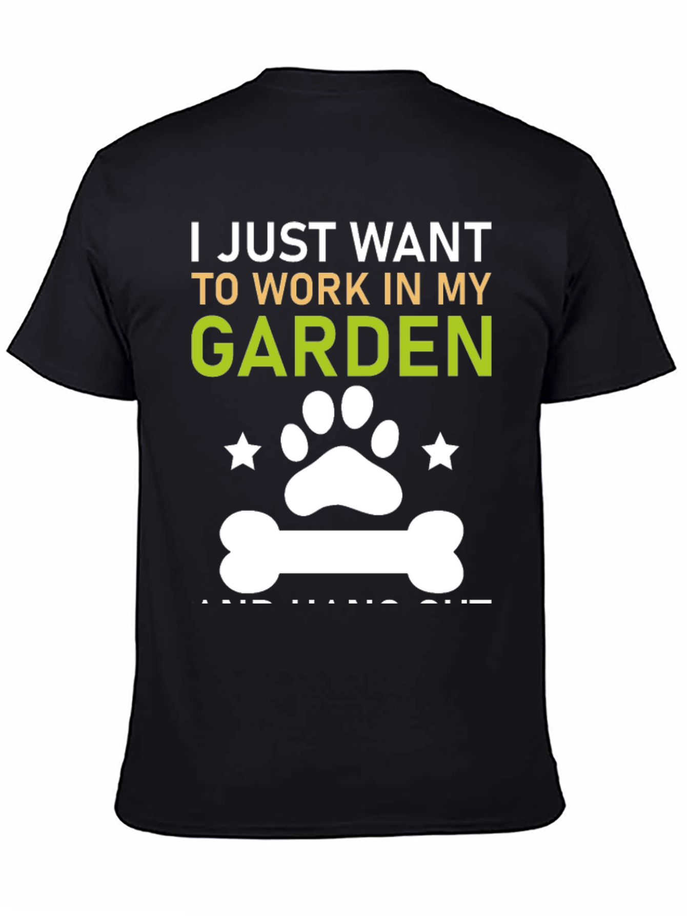 Garden Lover T-Shirt Dog Paw Gardener Gift