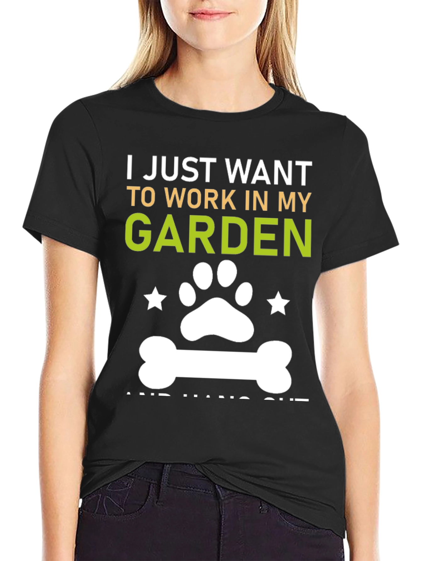 Garden Lover T-Shirt Dog Paw Gardener Gift