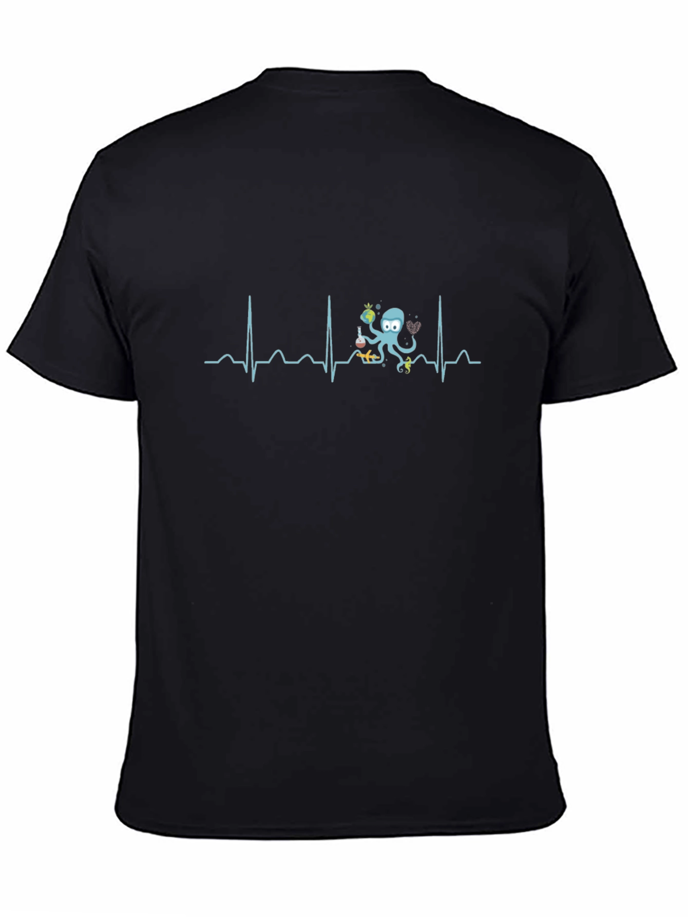 Octopus Scientist Heartbeat T-Shirt
