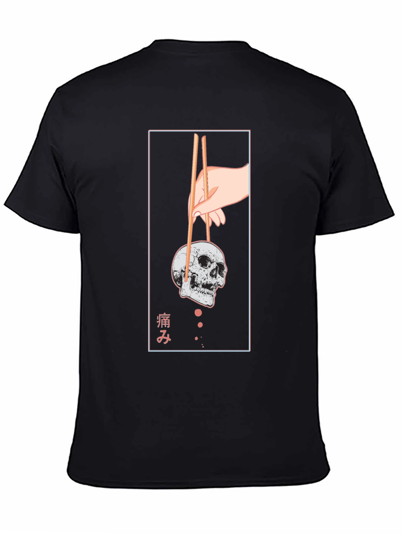 Skull Chopsticks Graphic Tee