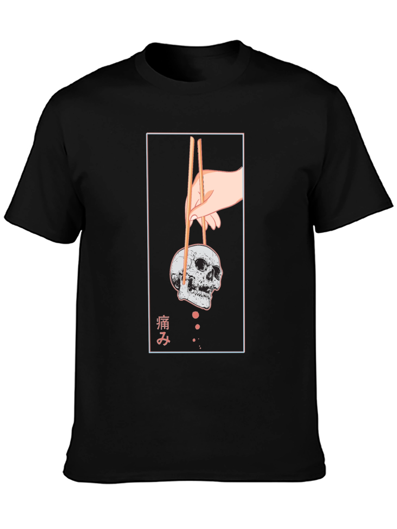 Skull Chopsticks Graphic Tee