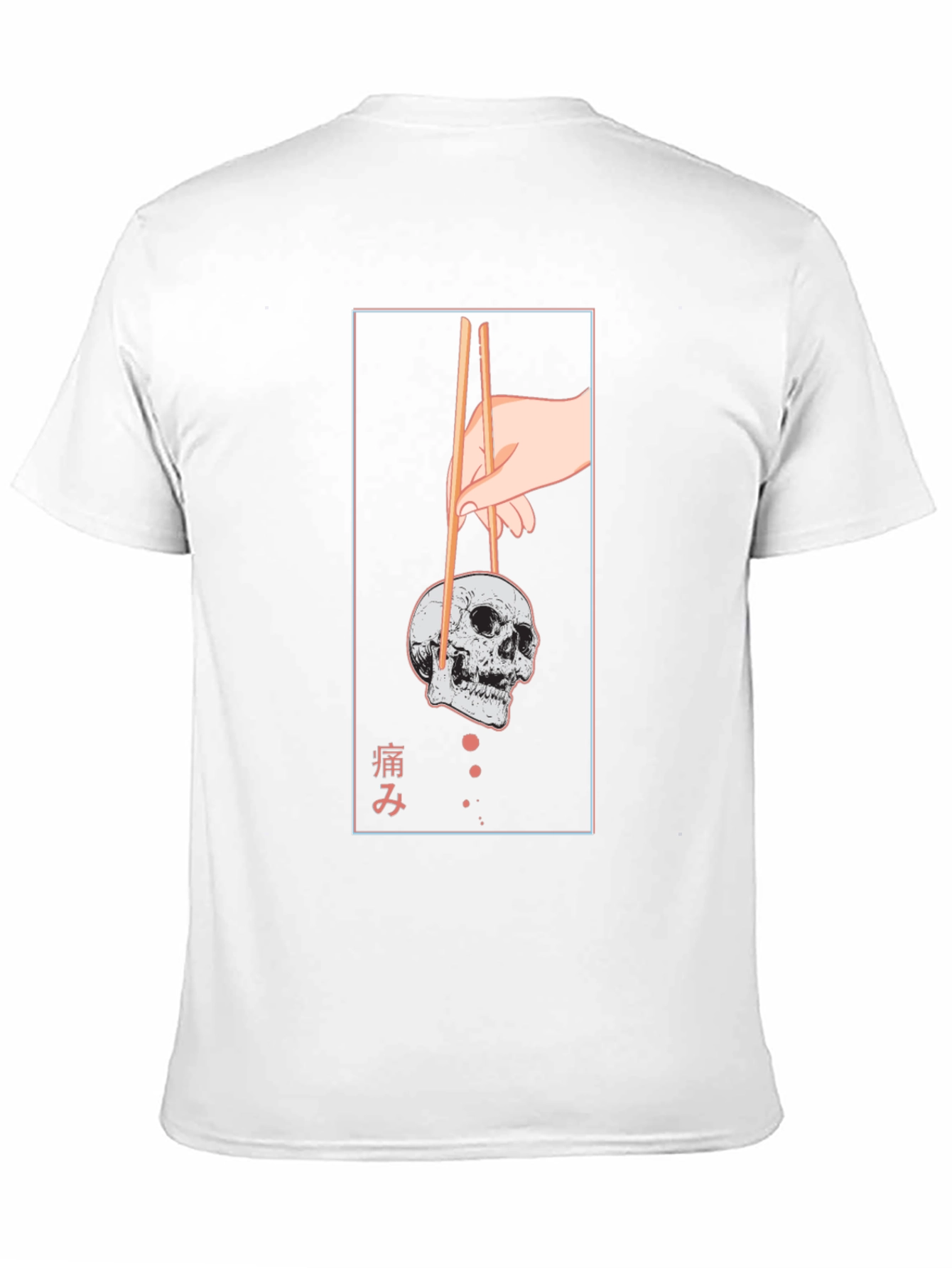 Skull Chopsticks Graphic Tee