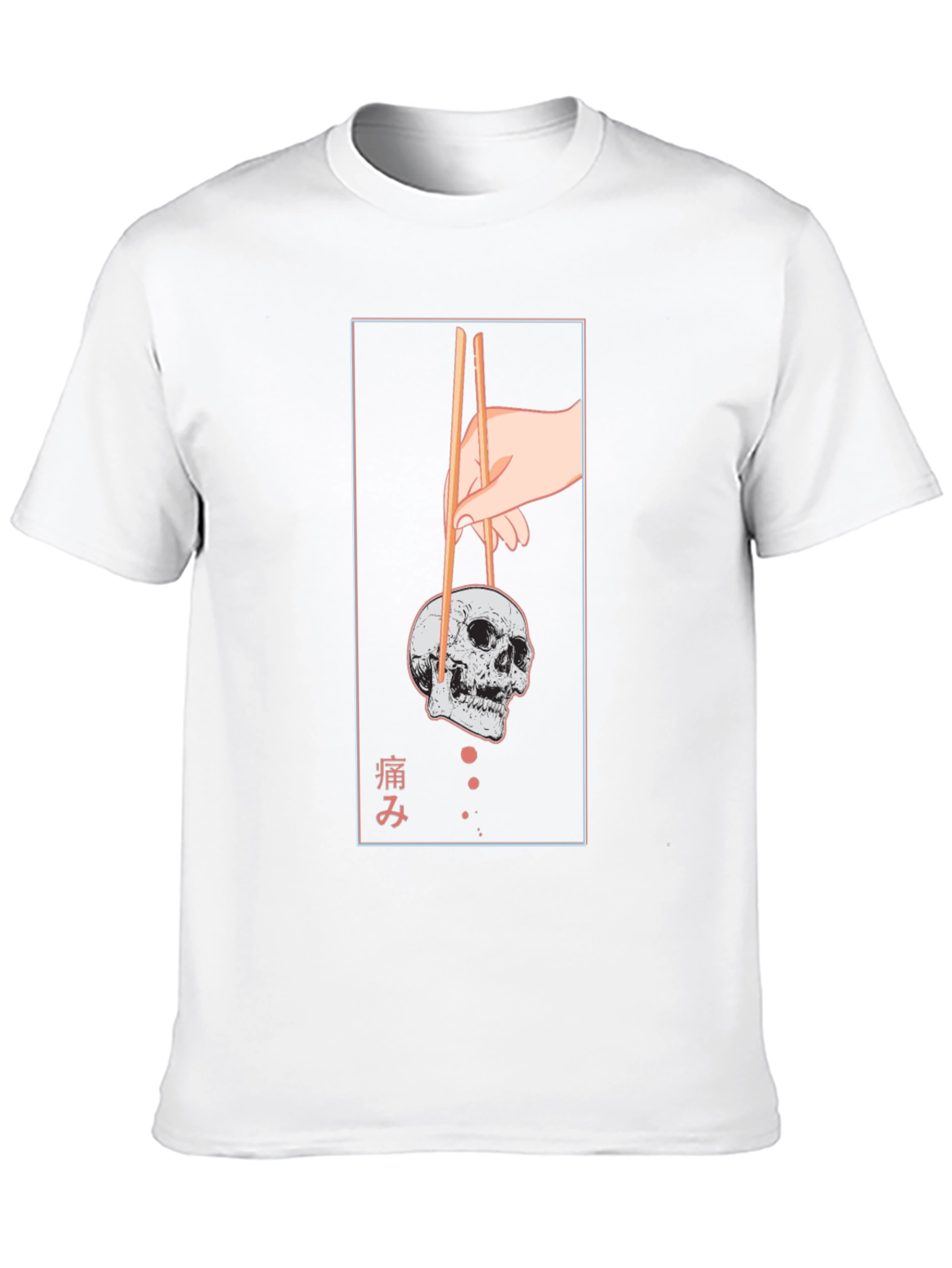 Skull Chopsticks Graphic Tee
