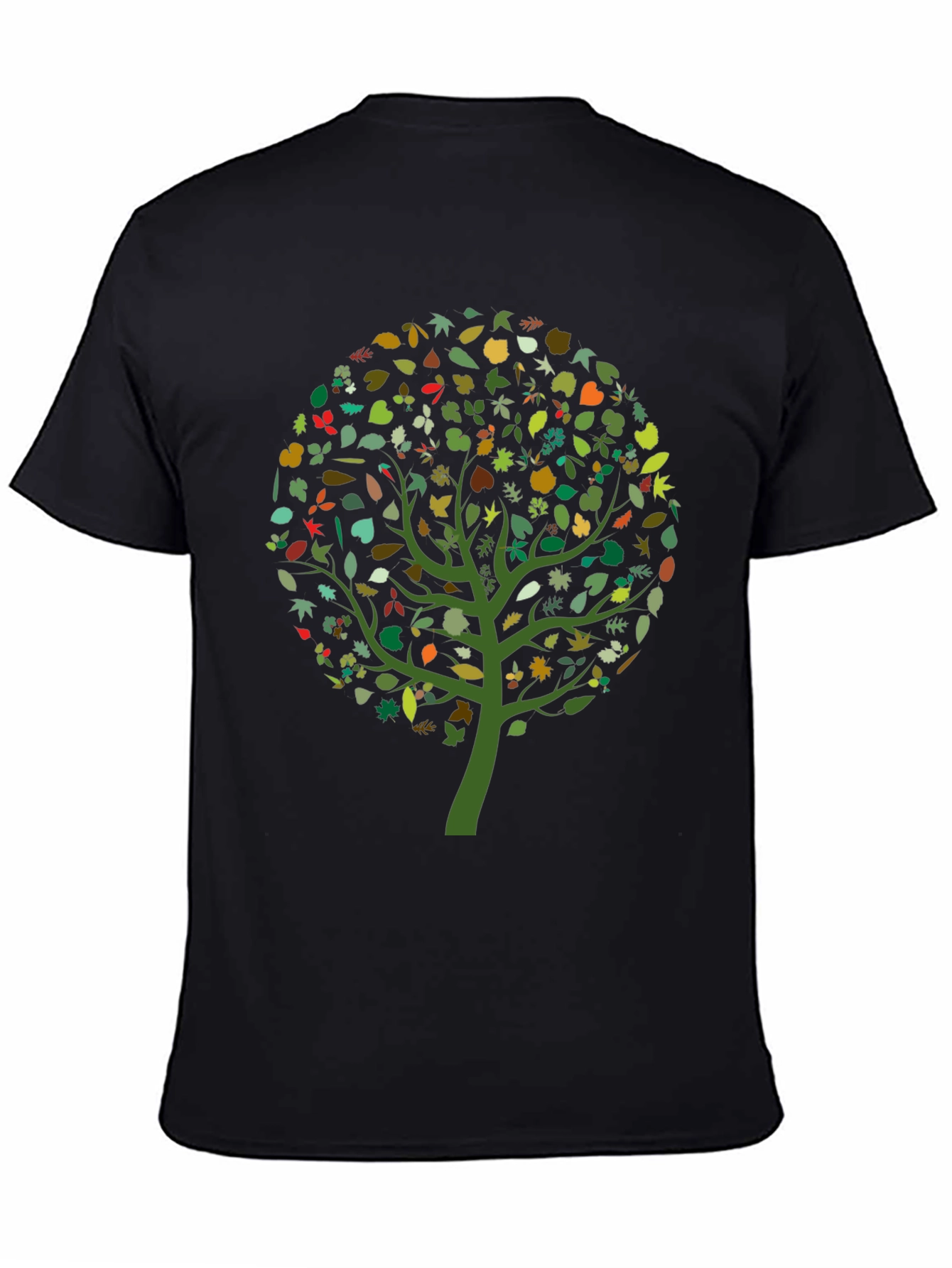 Natures Embrace: Leaf Tree Graphic Tee